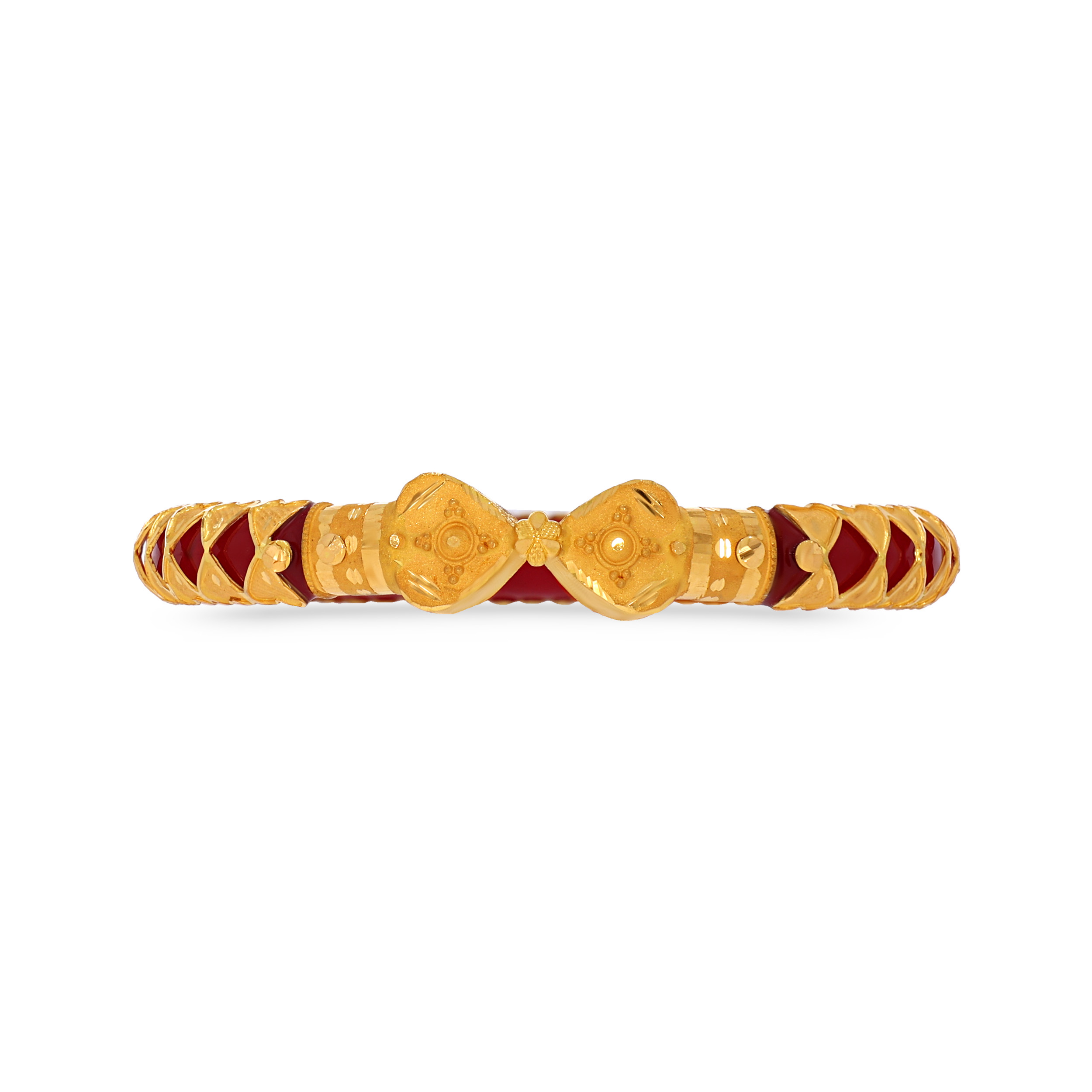 Artistry Heritage Gold Pola Bangle - Senco Gold and Diamonds