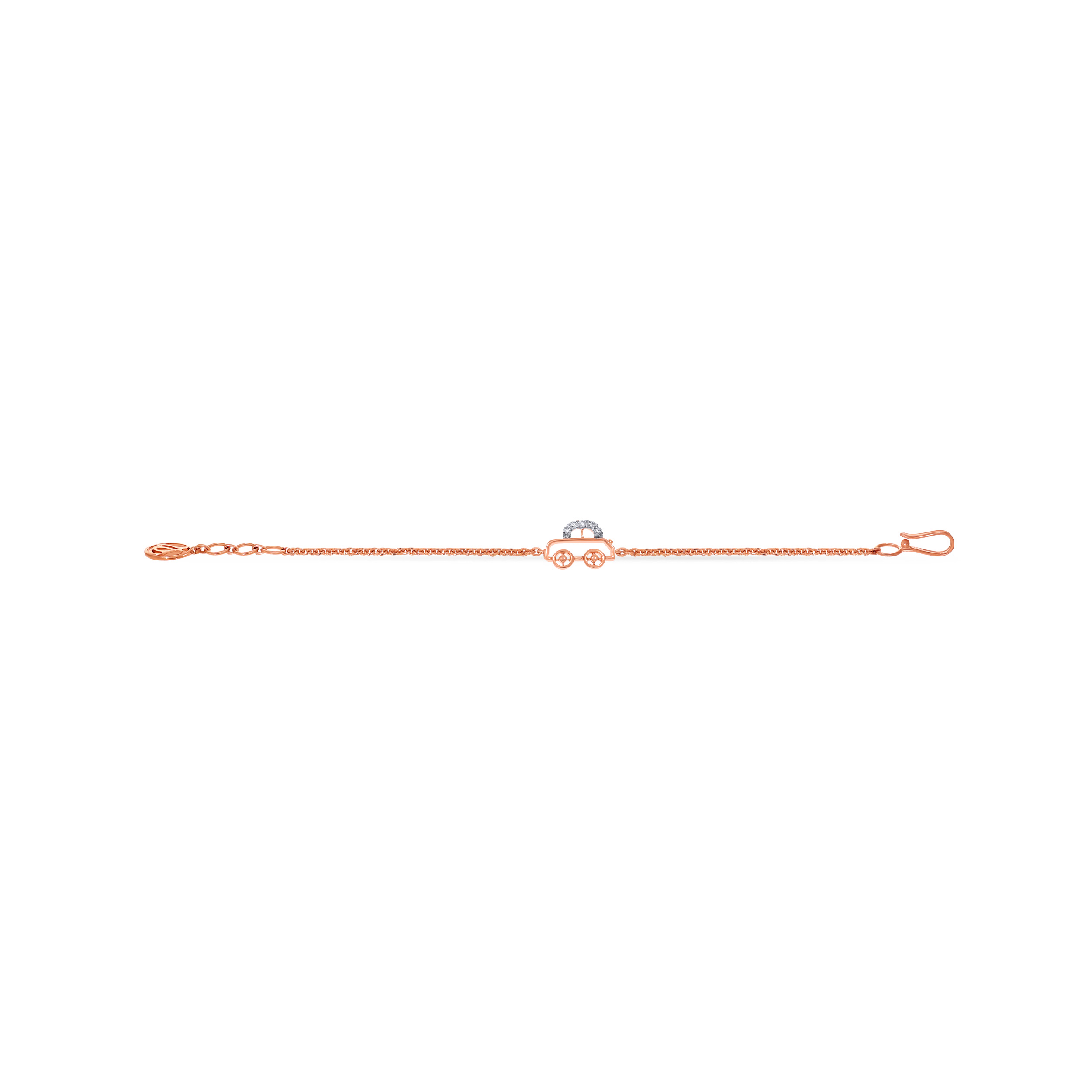 18K Rose Gold Kids Diamond Bracelet-DBR-D000790448 - Senco Gold and Diamonds