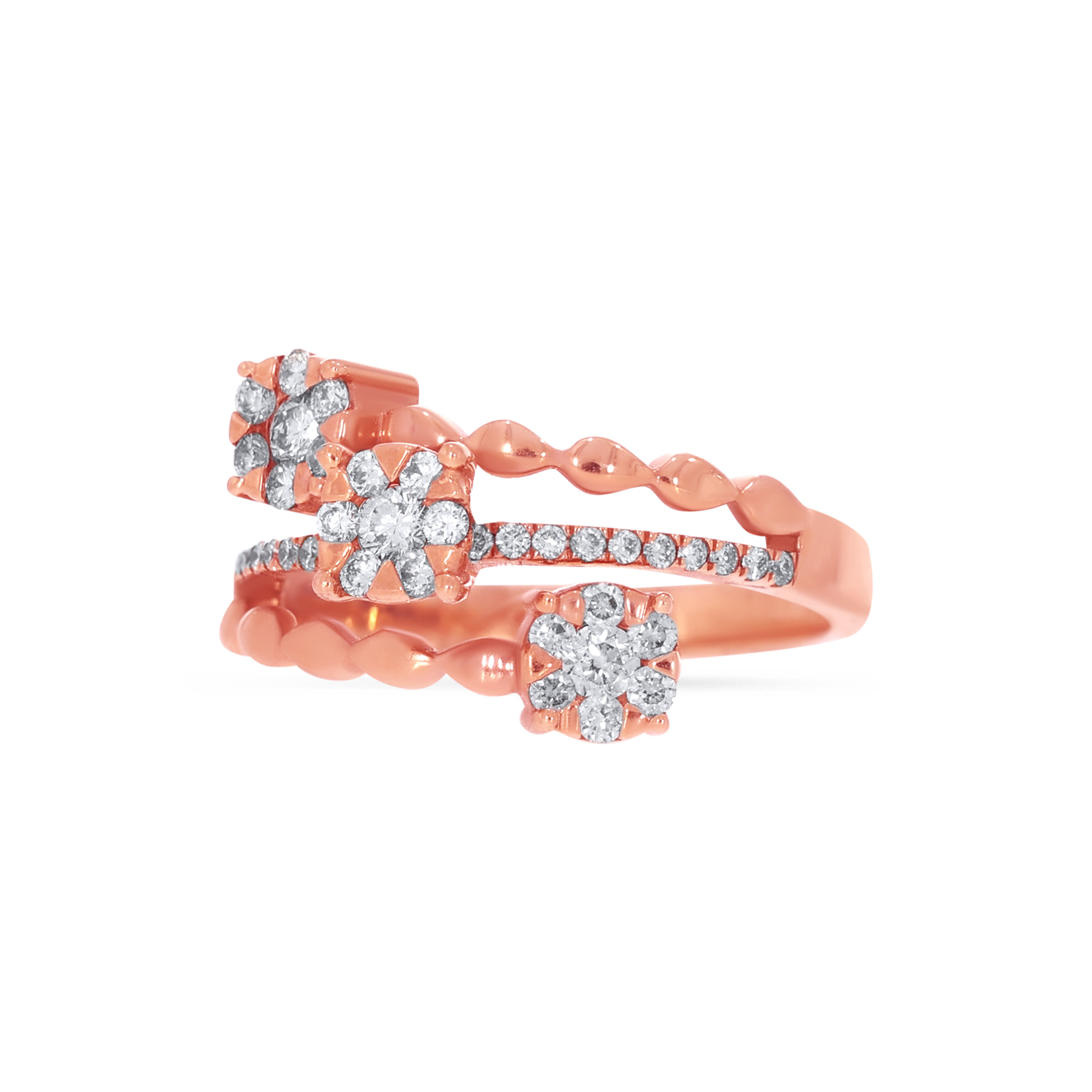 14K Rose Gold Diamond Ring-DLR-D000790428 - Senco Gold and Diamonds