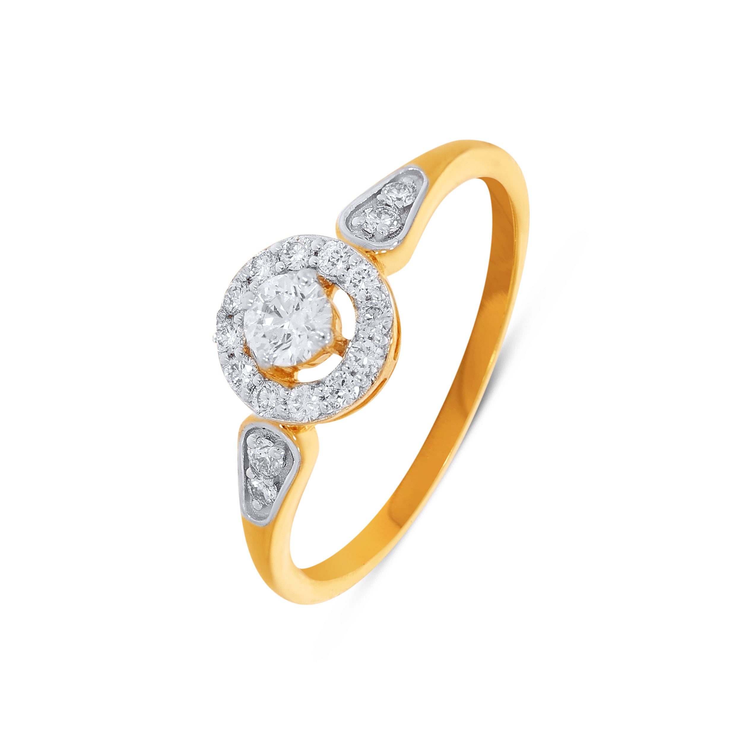 Celestial Aura Solitaire Ring - Senco Gold and Diamonds
