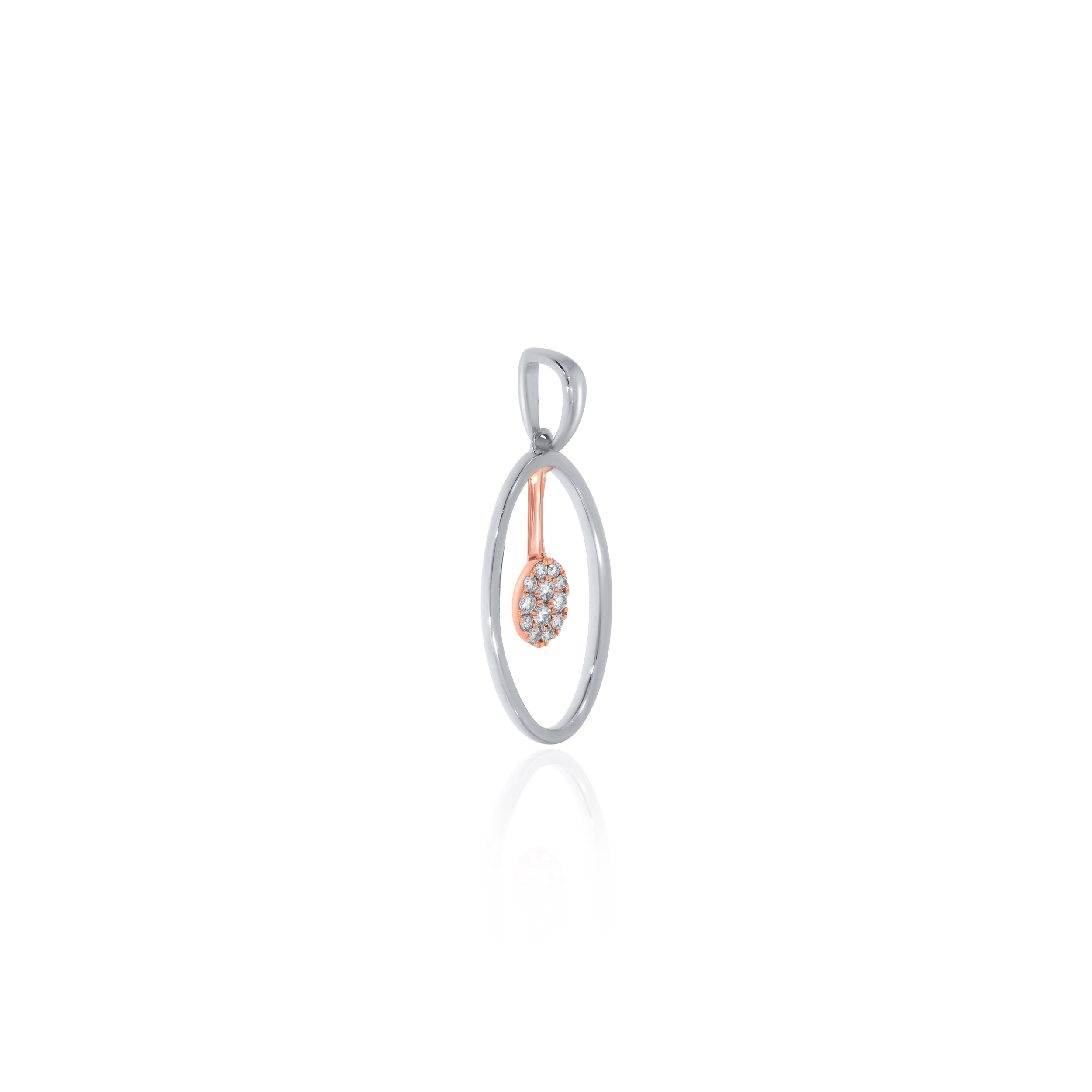 Modern Flair Platinum Diamond Pendant - Senco Gold and Diamonds