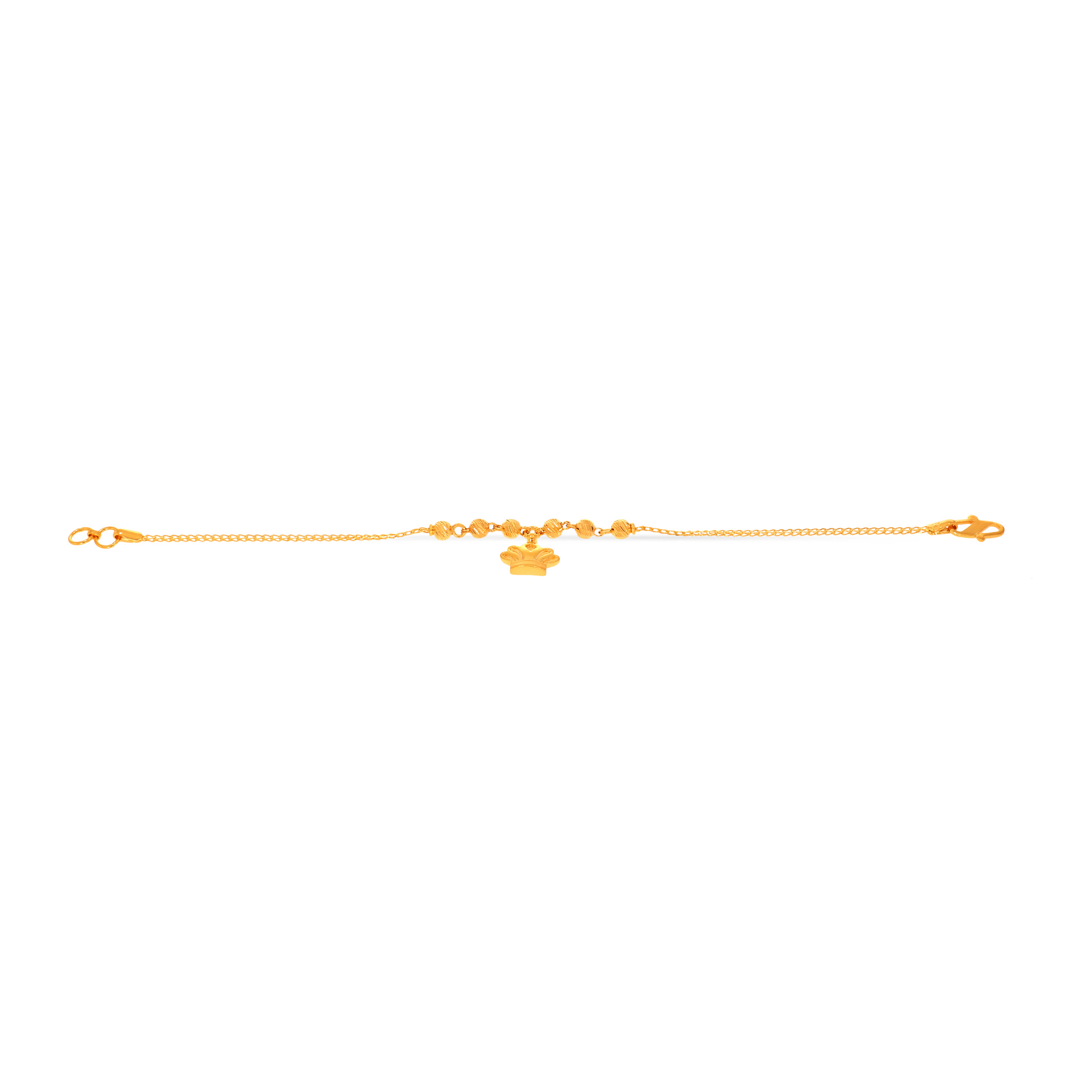 Crown Grace Gold Bracelet - Senco Gold and Diamonds