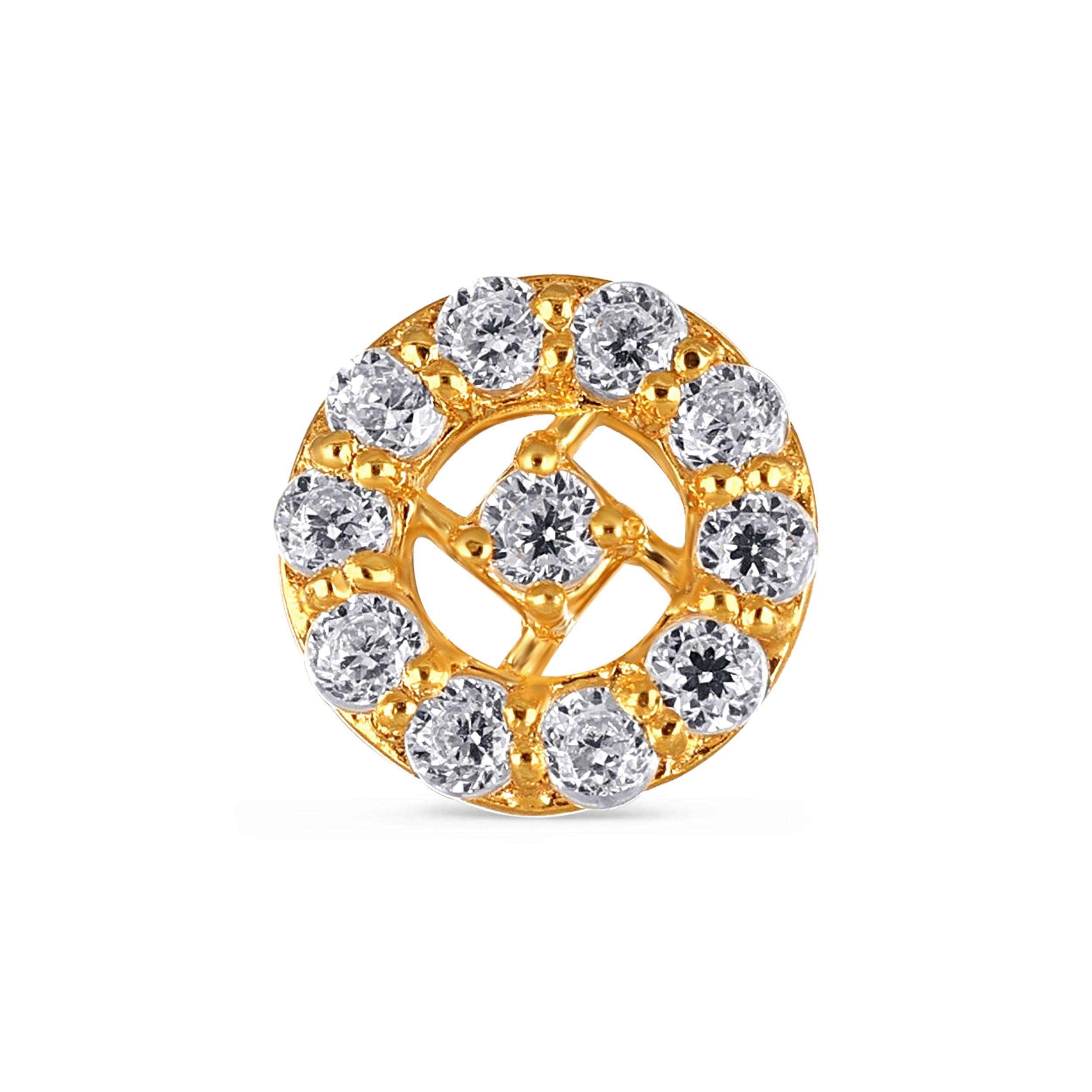 Lustre Starlit Gold Nose Pin - Senco Gold and Diamonds