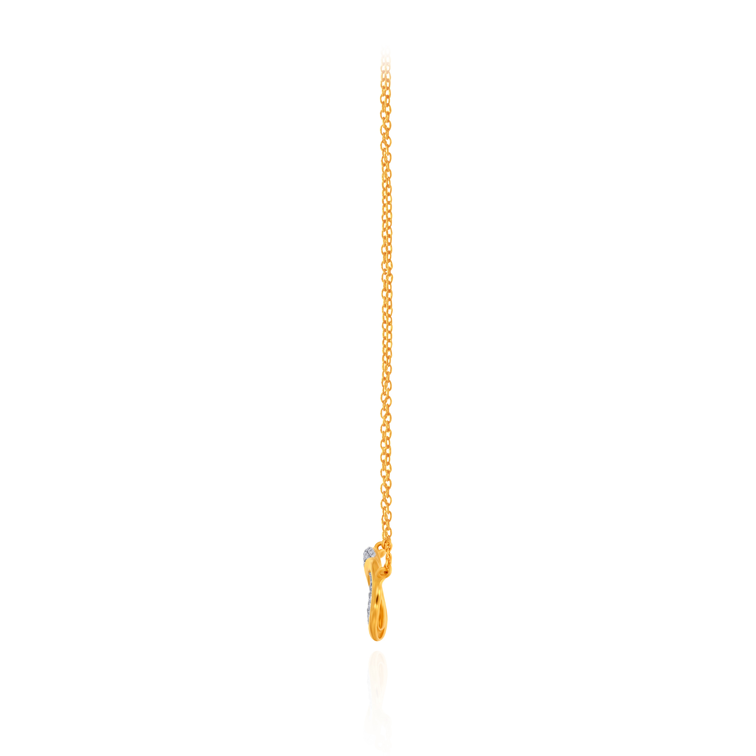 Serene Loop Diamond Chain Pendant
 - Senco Gold and Diamonds
