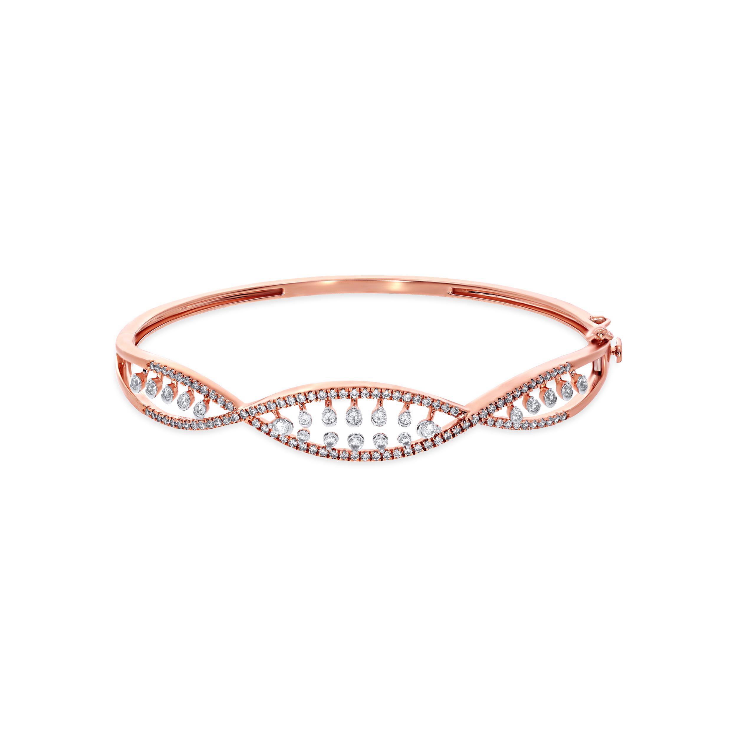 Wavy Fusion Diamond Bracelet - Senco Gold and Diamonds