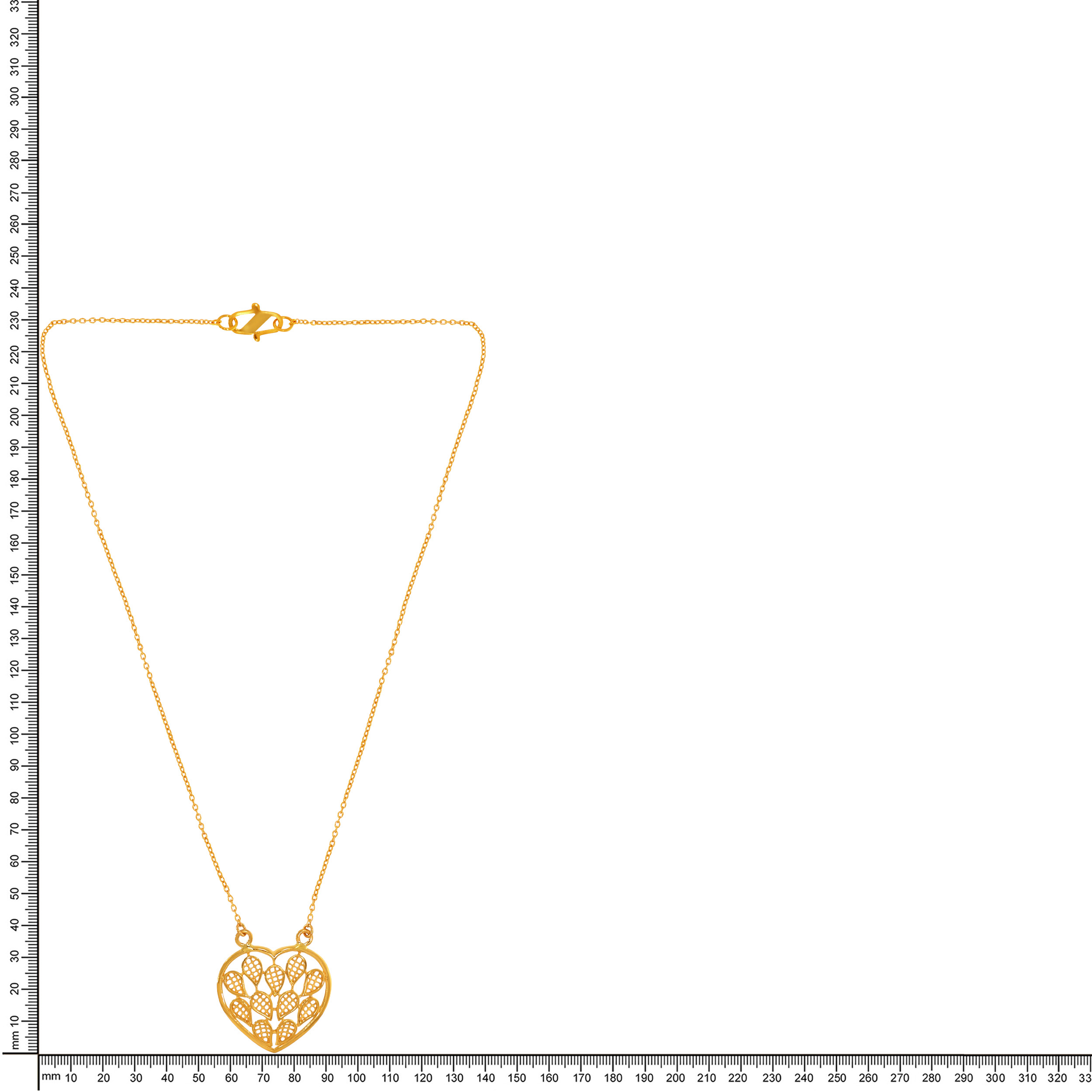 22K Yellow Gold Chain Pendant-GPN-D000772079 - Senco Gold and Diamonds