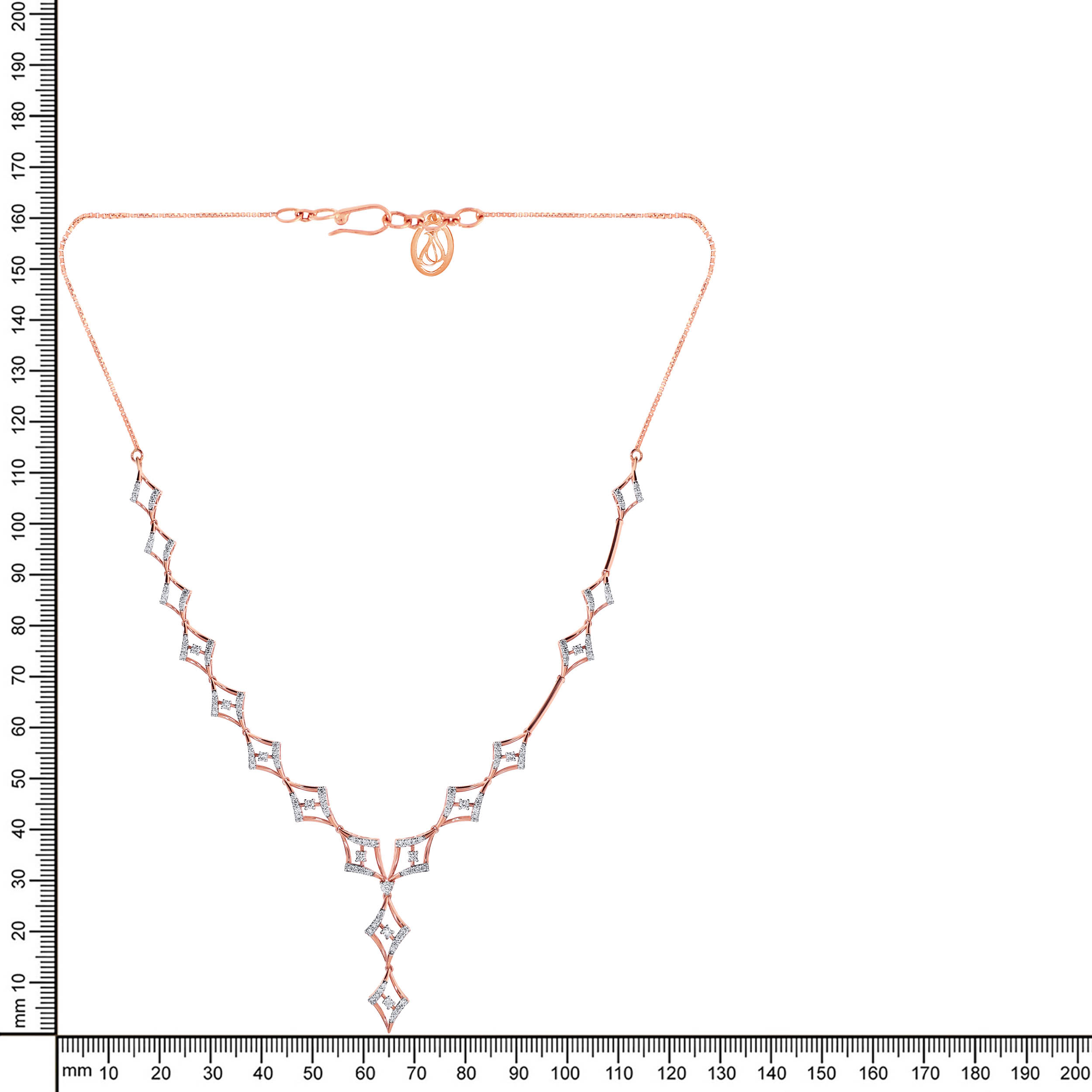 Rosy Rhombus Diamond Necklace - Senco Gold and Diamonds