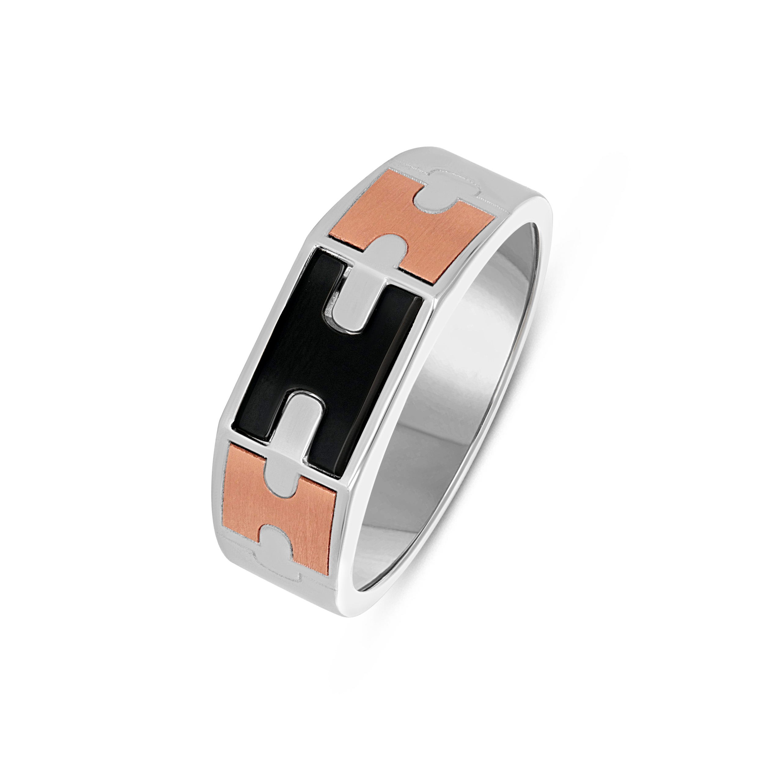 Dual Power Men's Platinum Ring - Senco Gold and Diamonds