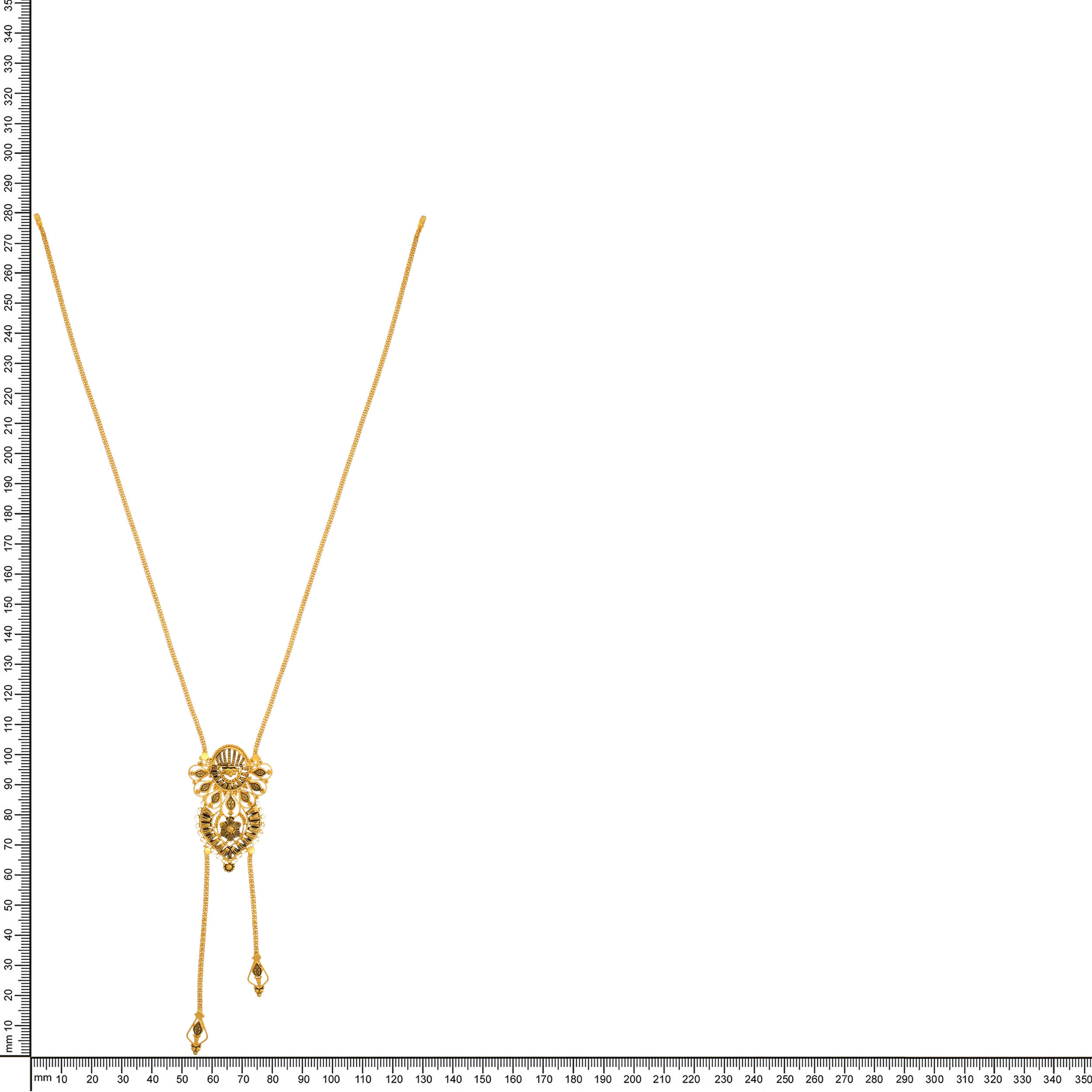 Artsy Flora Antique Gold Necklace - Senco Gold and Diamonds