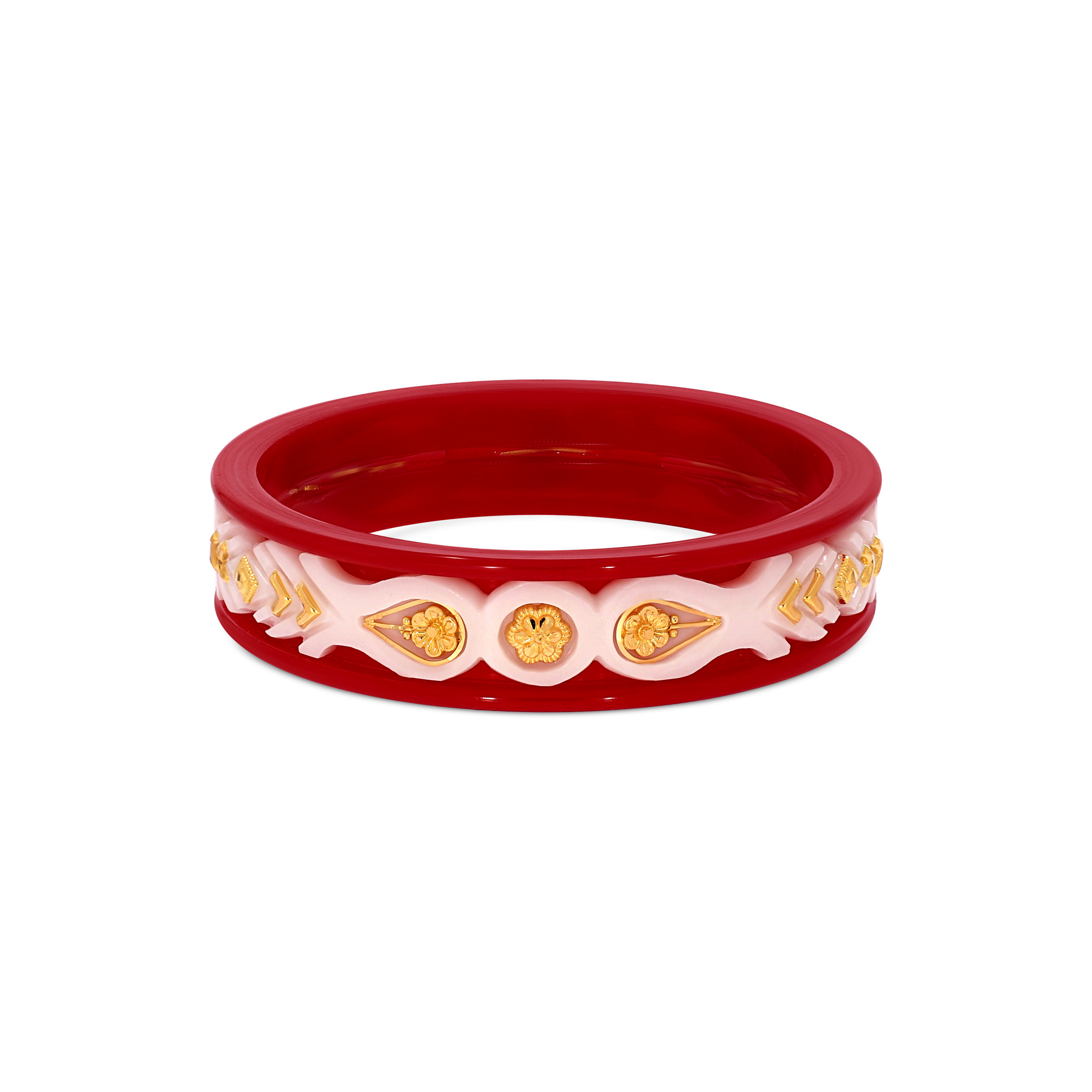 Traditional Fusion Gold Pola Bangle.. - Senco Gold and Diamonds