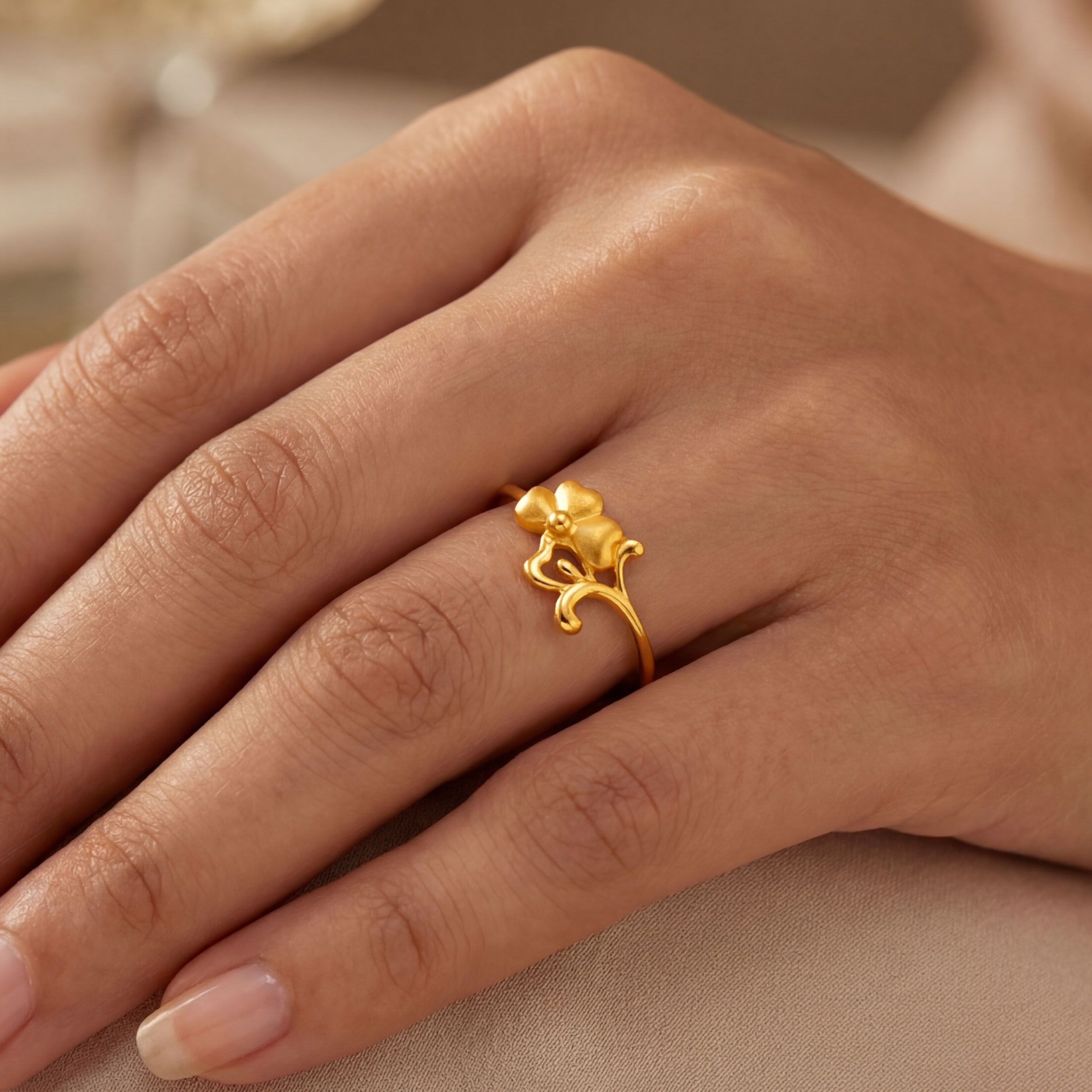 Heartblossom Gold Ring alternate view 3
