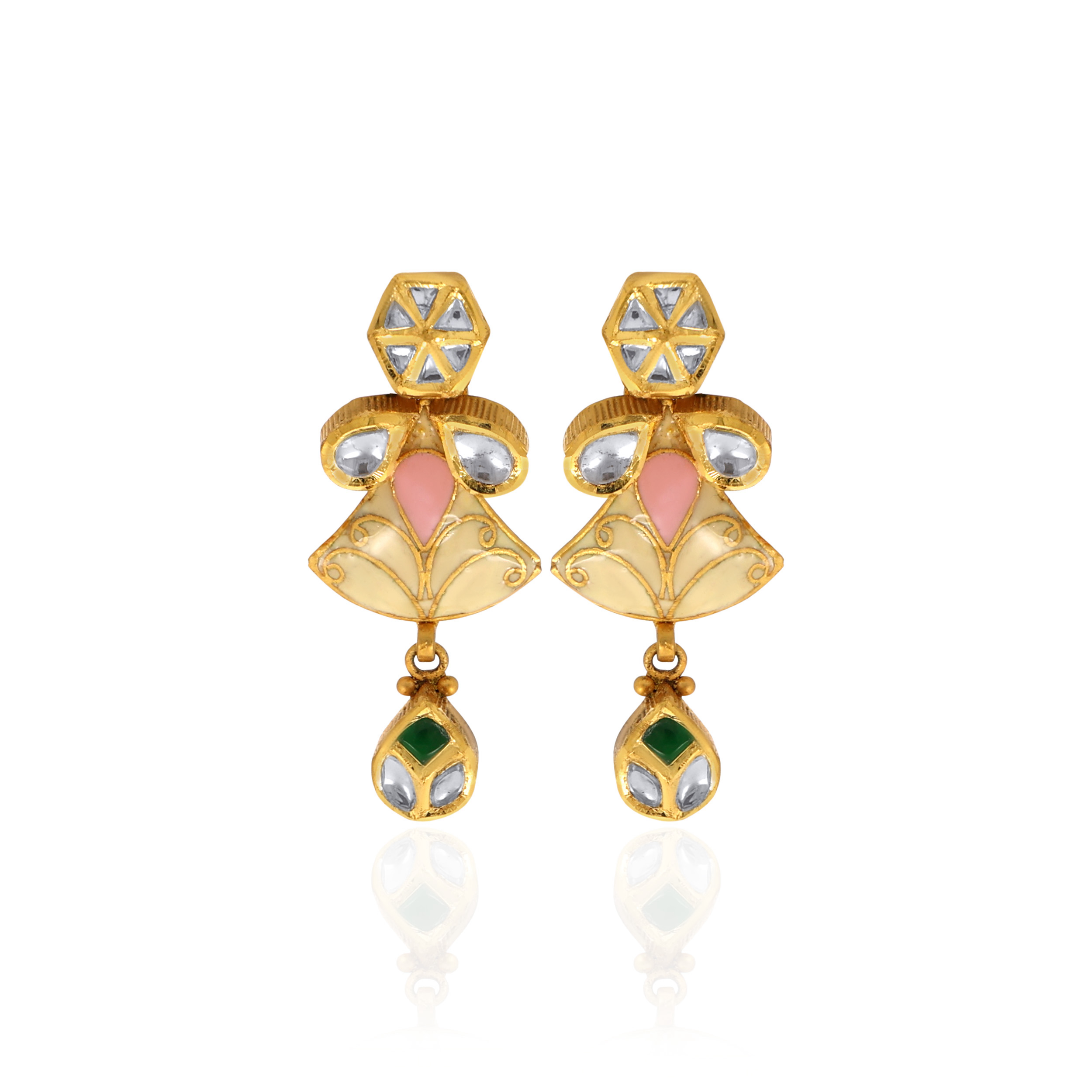 22K Yellow Gold Earrings-GPGN-D000654638 - Senco Gold and Diamonds