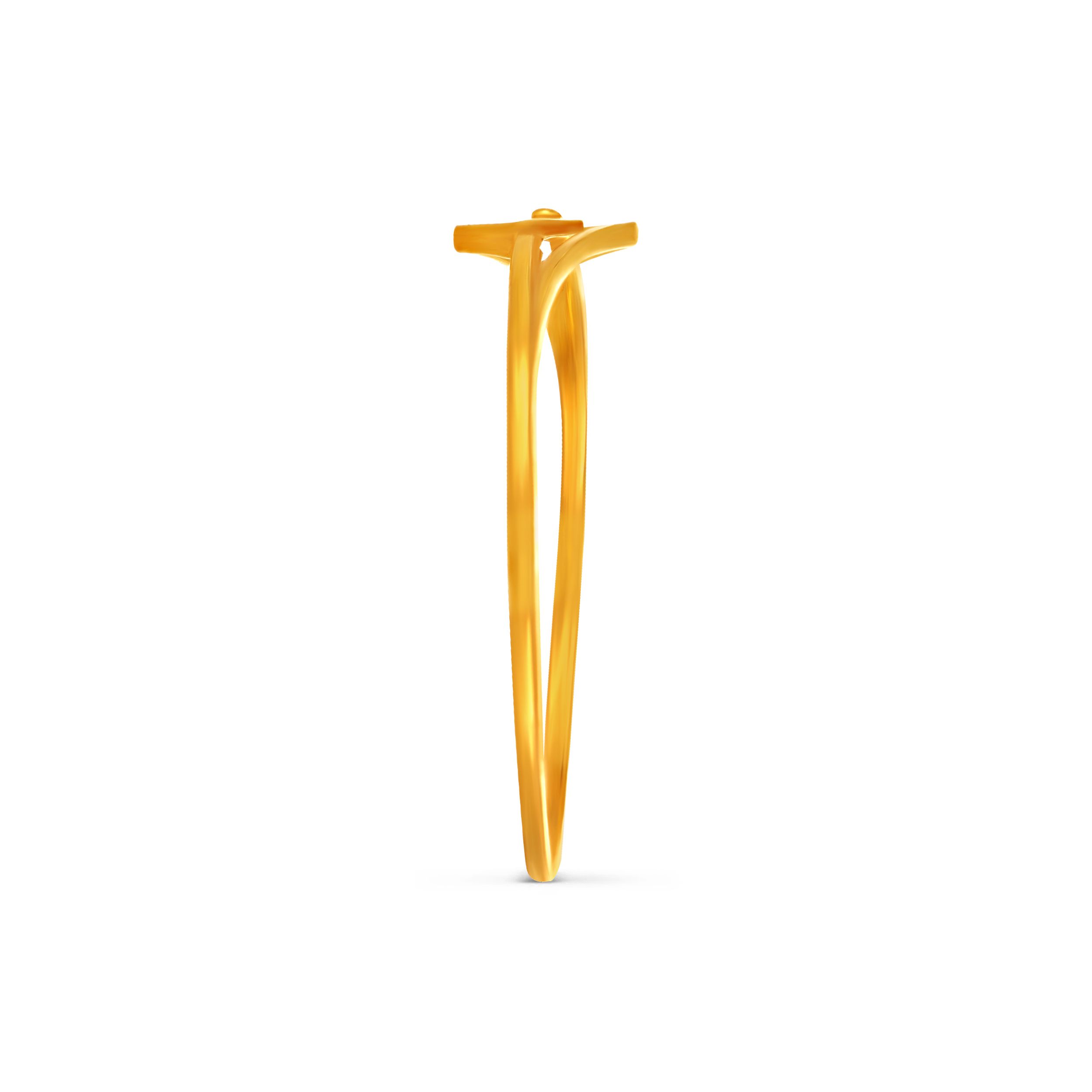 Prism Curve Gold Ring alternate view 2