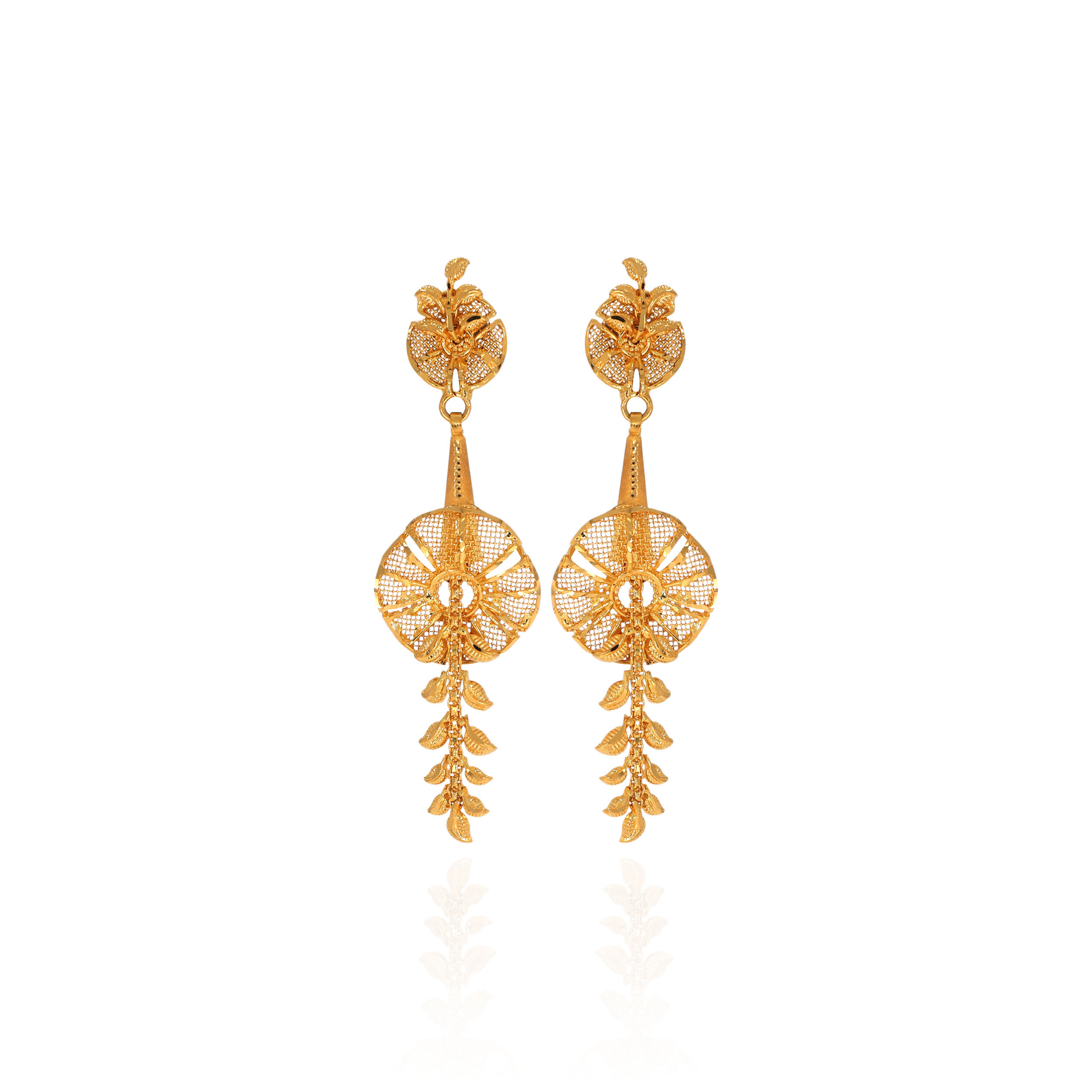 Blossom Filigree Gold Earrings - Senco Gold and Diamonds