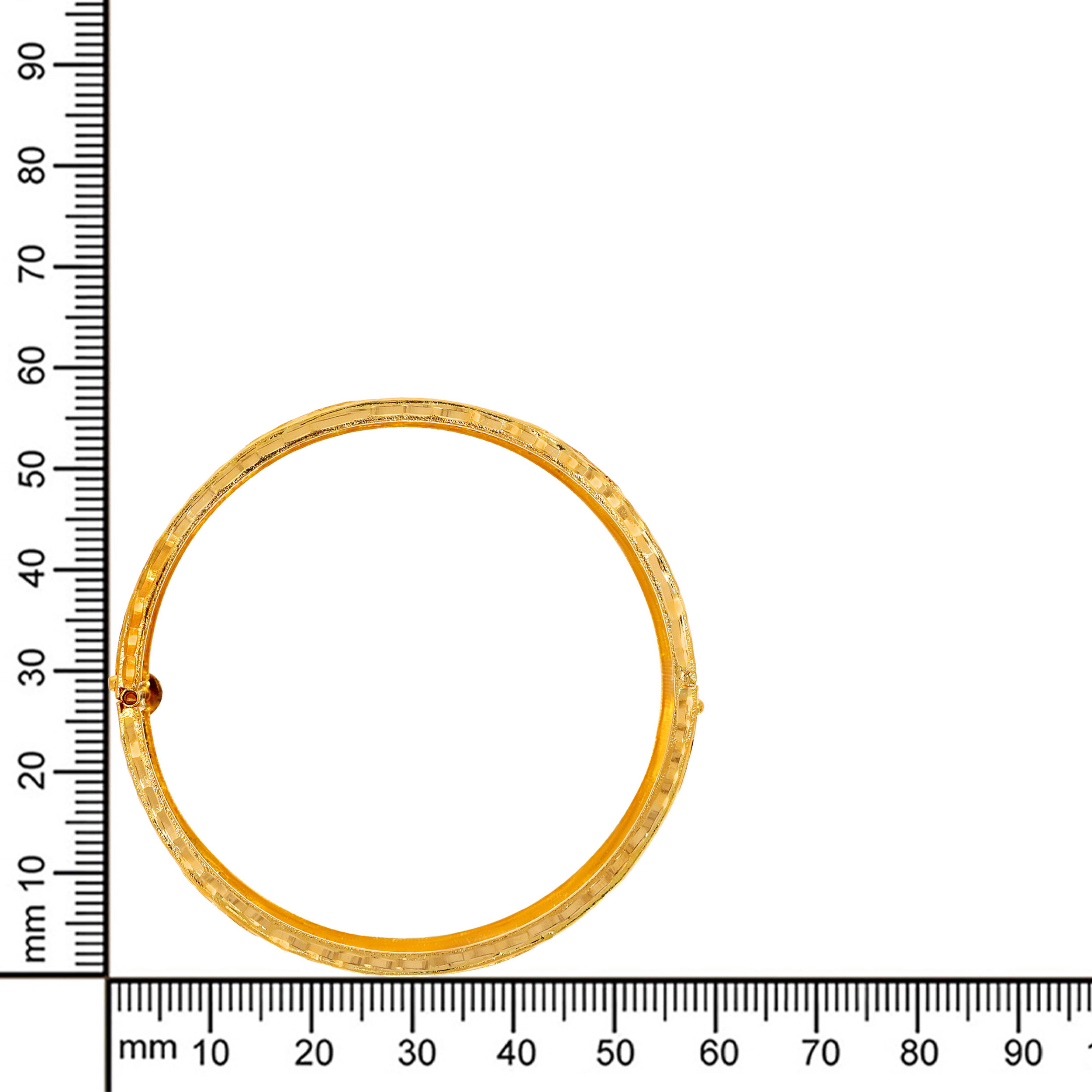 Blessed Ganesha Gold Chur Bangle - Senco Gold and Diamonds