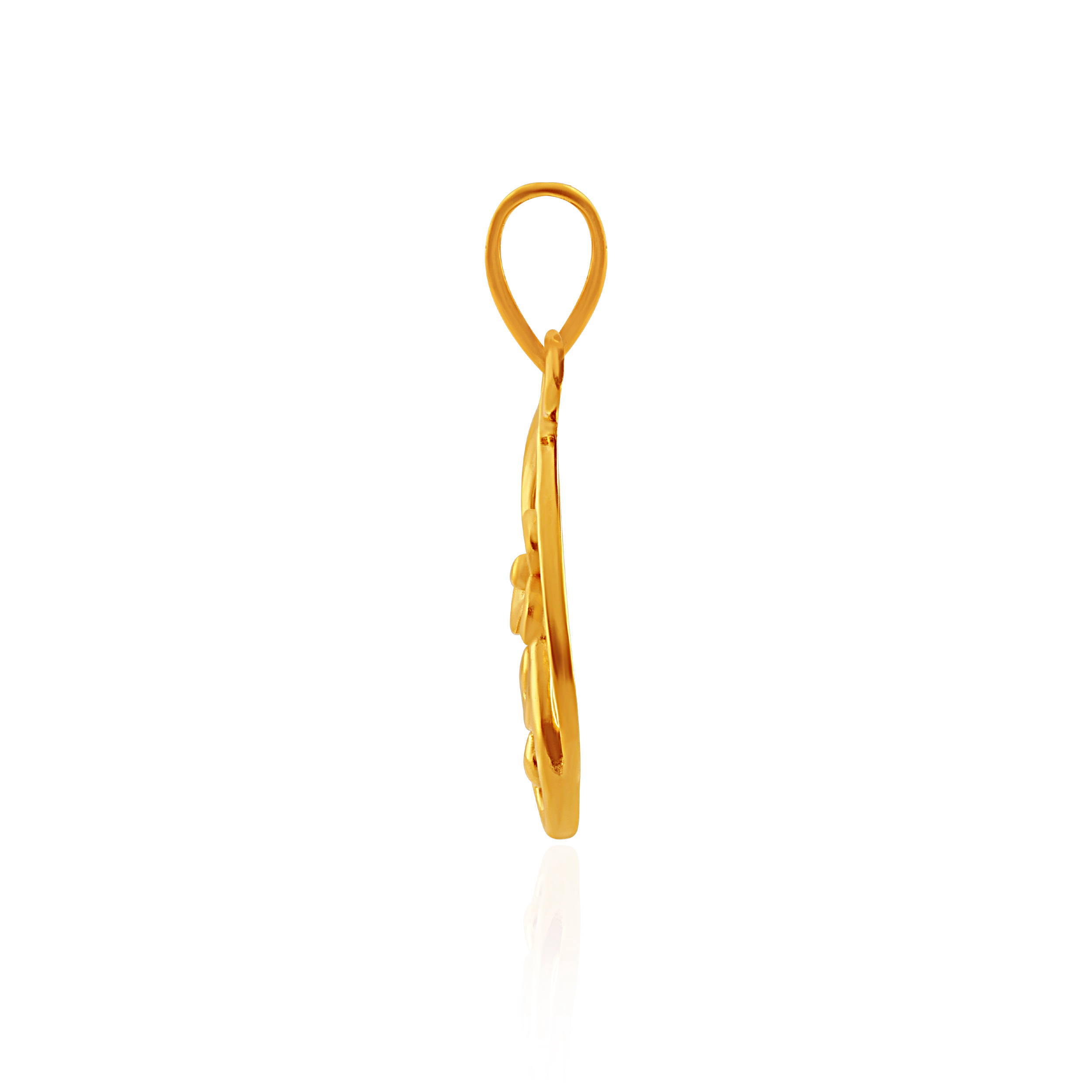 Sunny Openwork Flower Gold Pendant - Senco Gold and Diamonds
