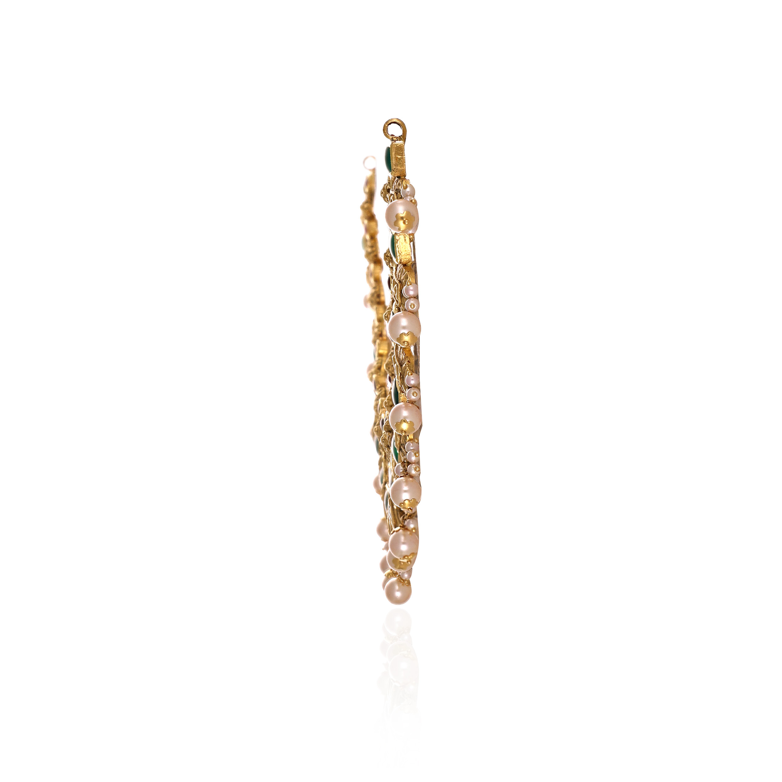 Timeless Antique Gold Kundan Necklace - Senco Gold and Diamonds