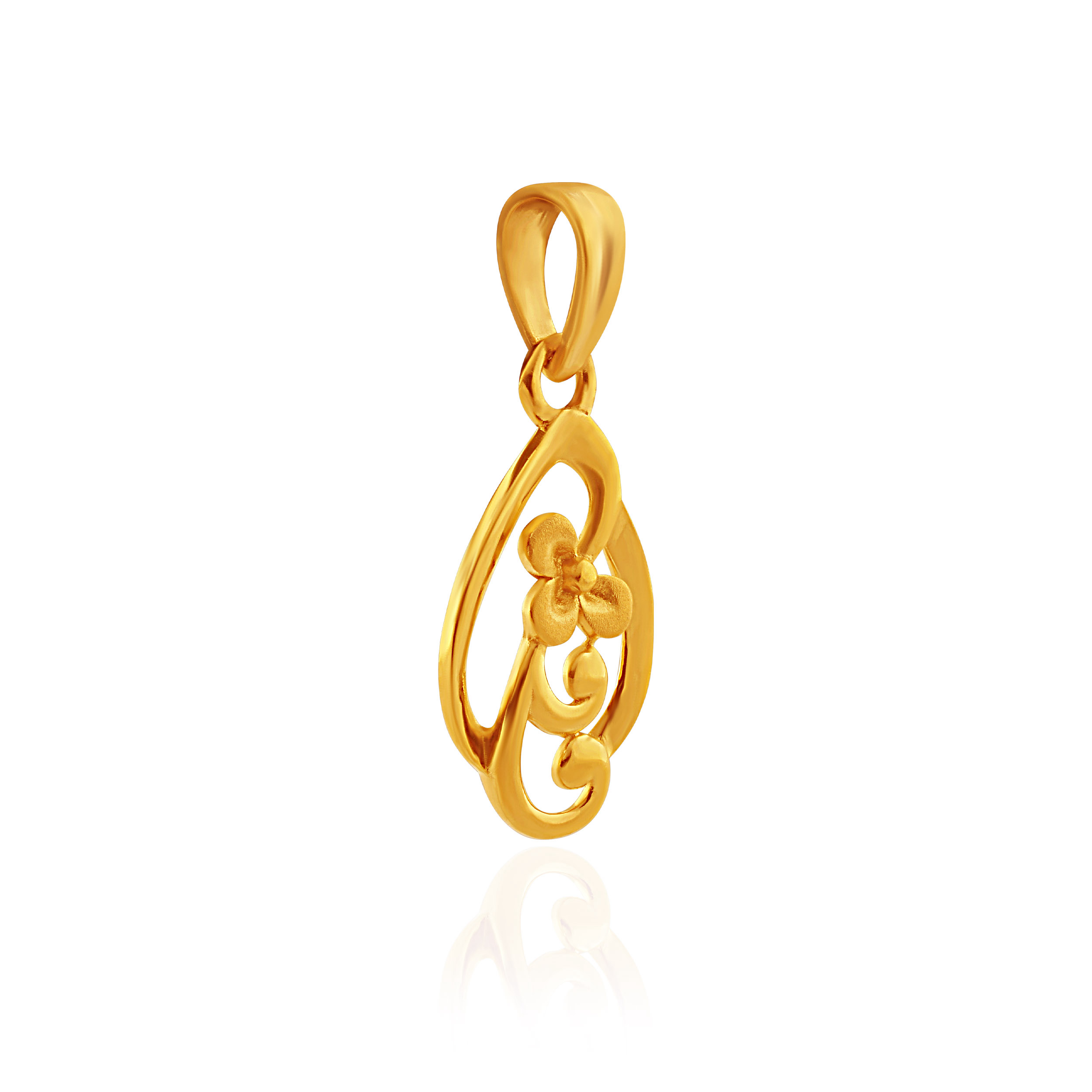 Sunny Openwork Flower Gold Pendant - Senco Gold and Diamonds