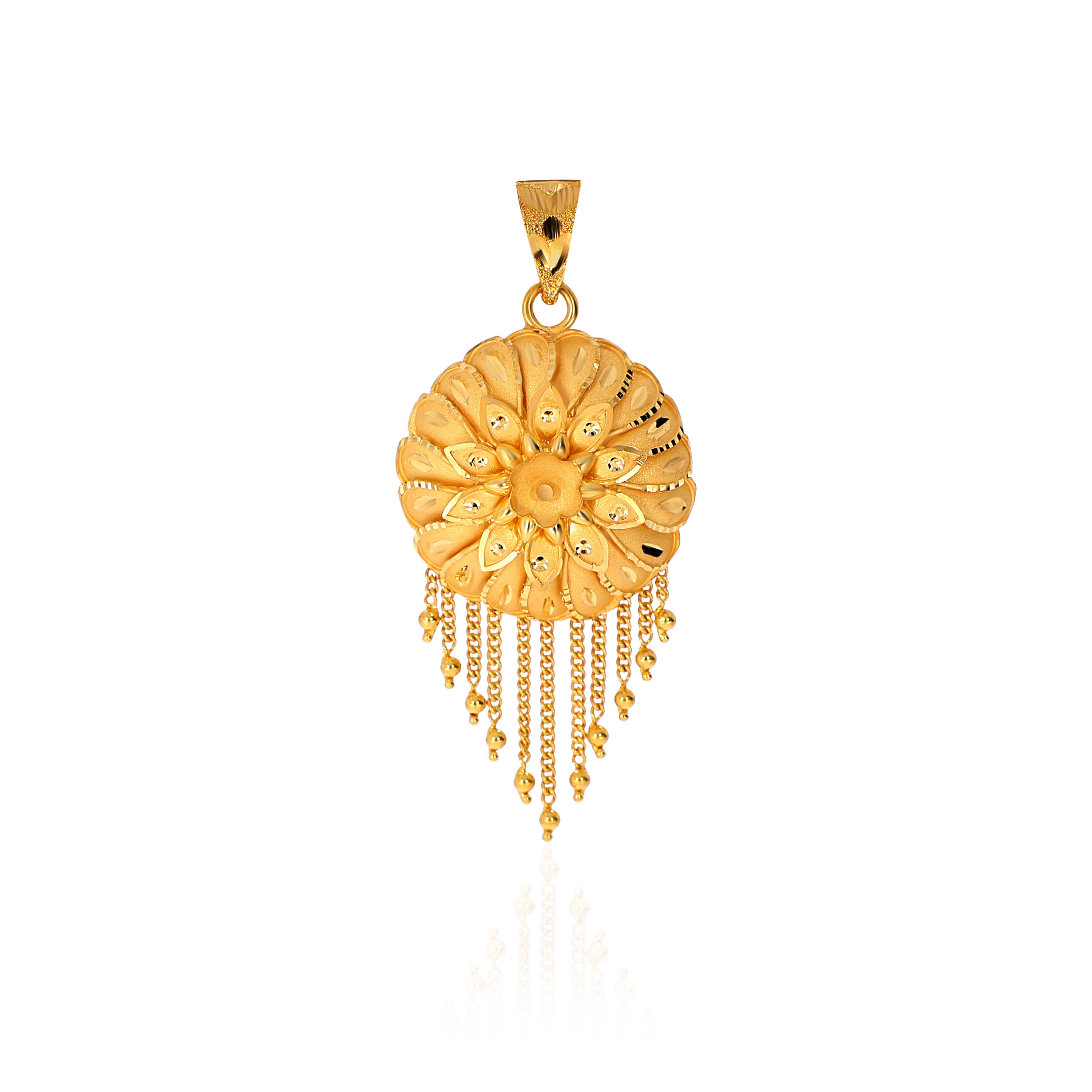 Bloom Cascade Gold Pendant - Senco Gold and Diamonds