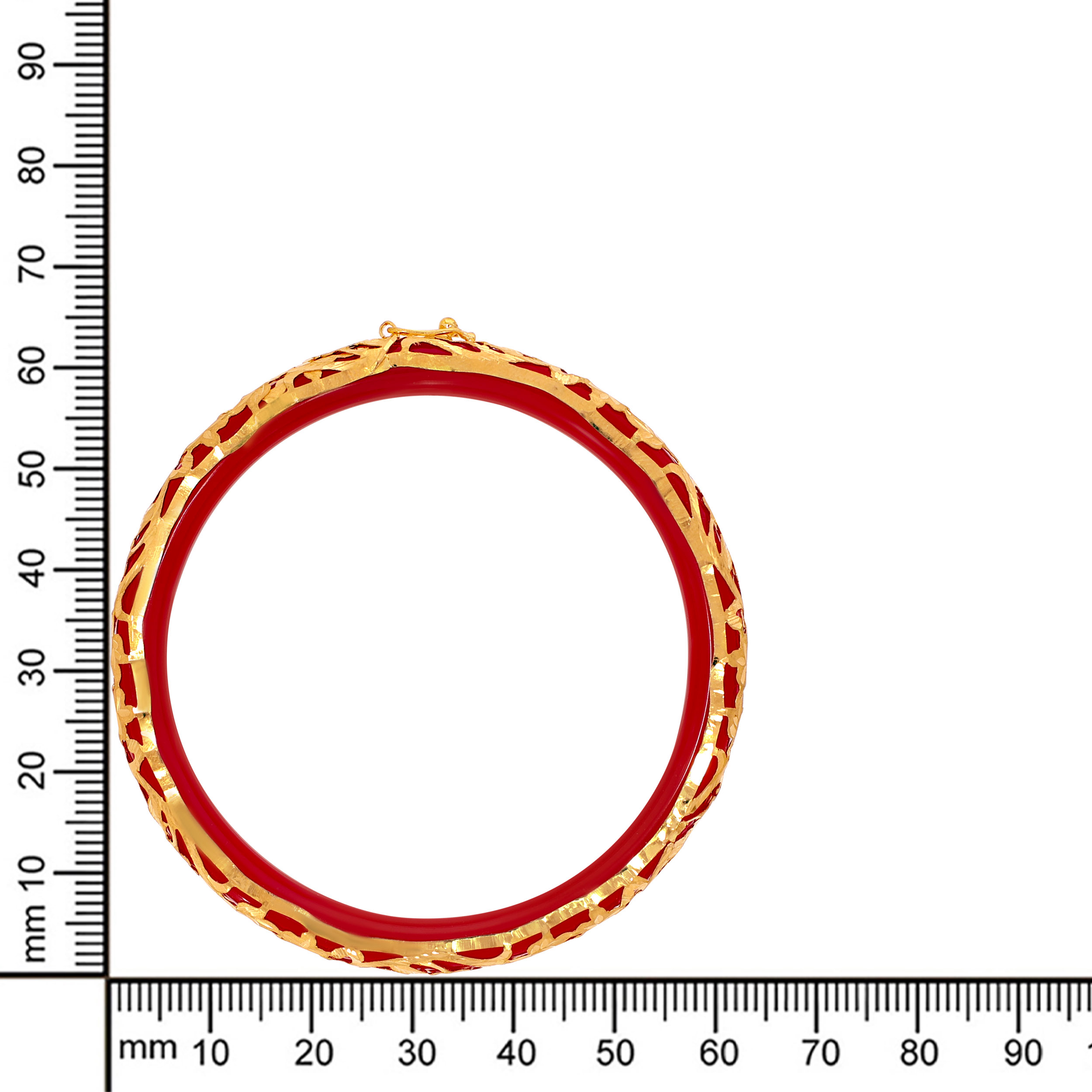 22K Yellow Gold Gold Pola Bangle-GPB-D000467021 - Senco Gold and Diamonds
