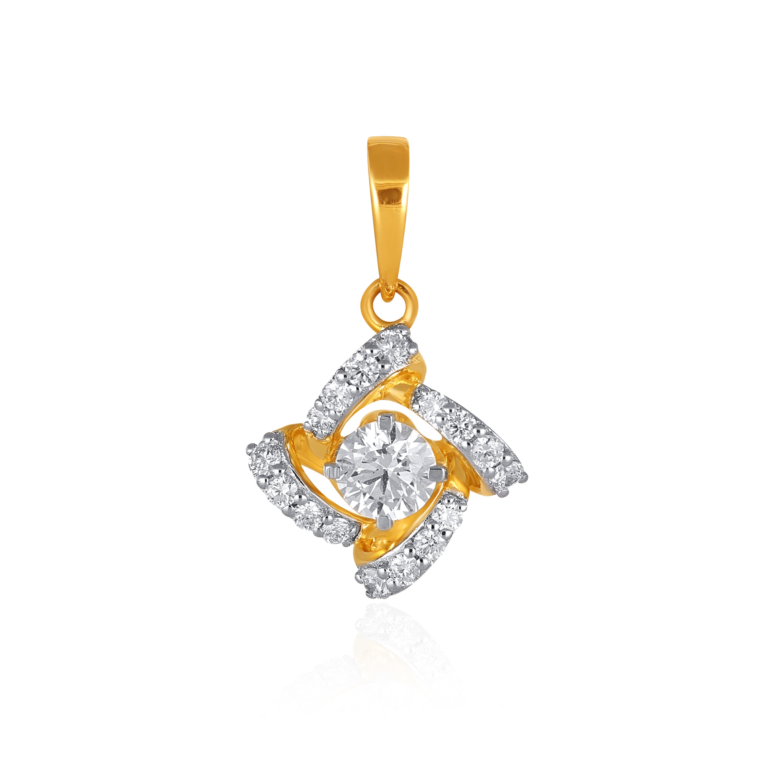 Captivating Love Solitaire Pendant - Senco Gold and Diamonds