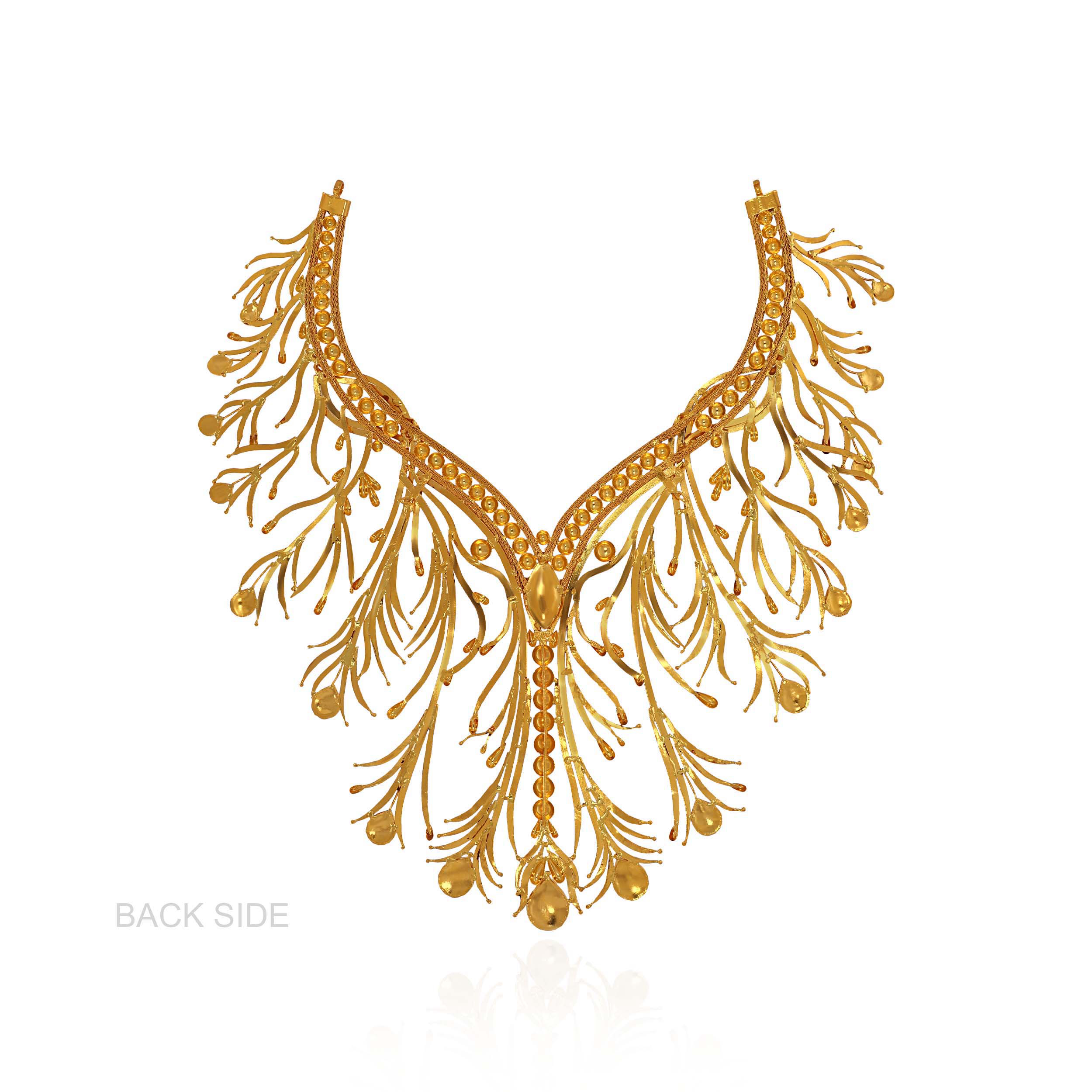Emberdrop Meenakari Gold Necklace - Senco Gold and Diamonds