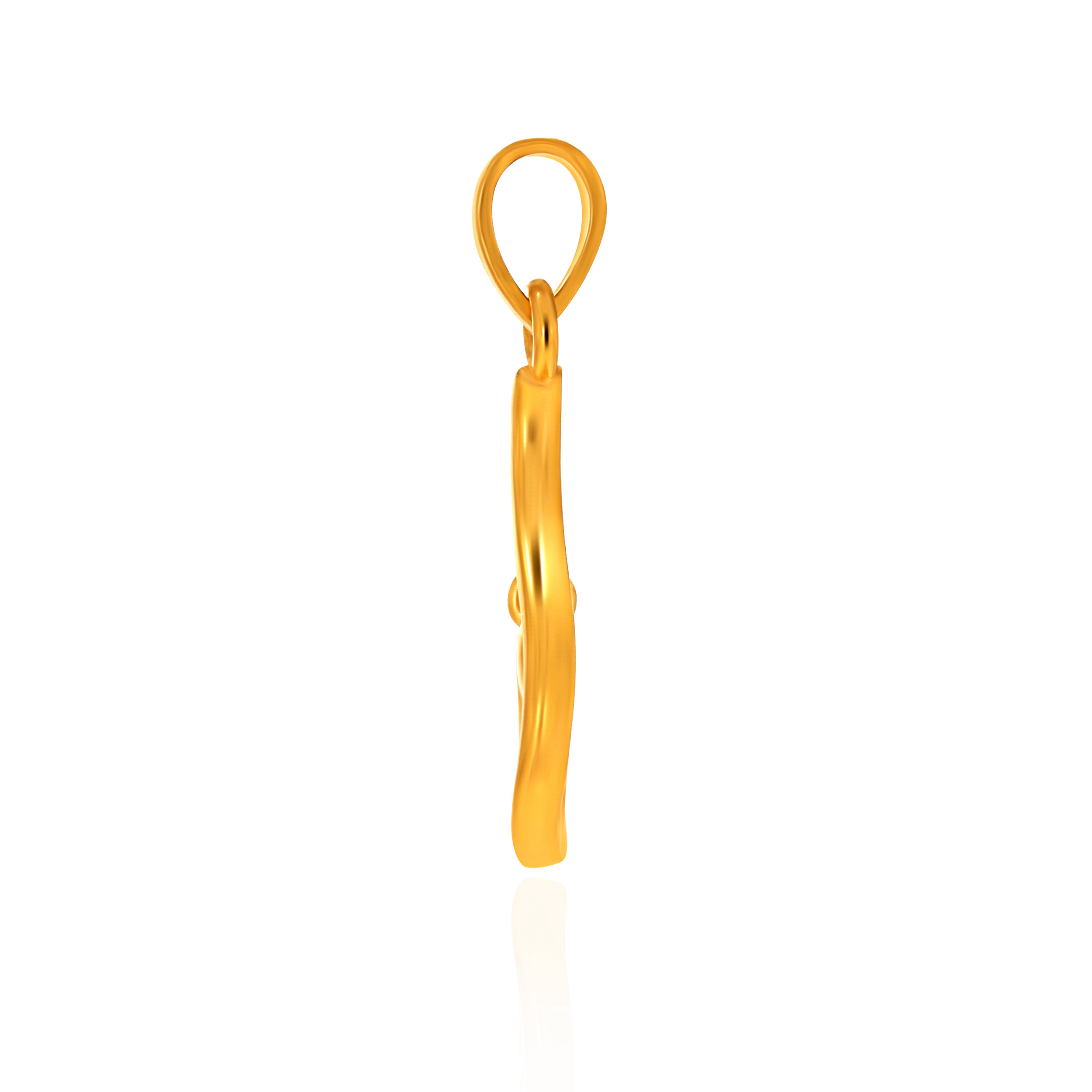 Minimalist Elegance Gold Pendant - Senco Gold and Diamonds