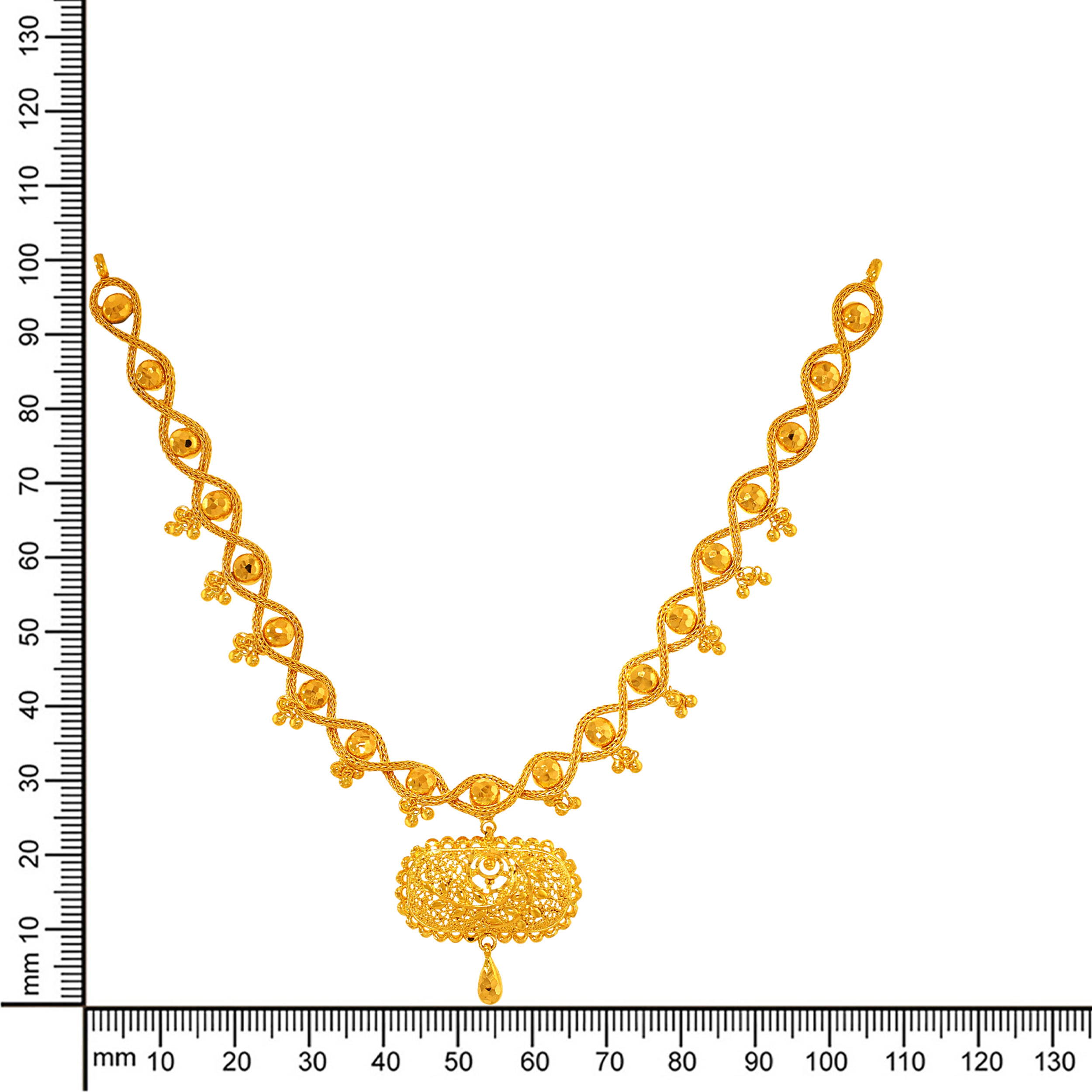 Petal Loop Gold Necklace - Senco Gold and Diamonds