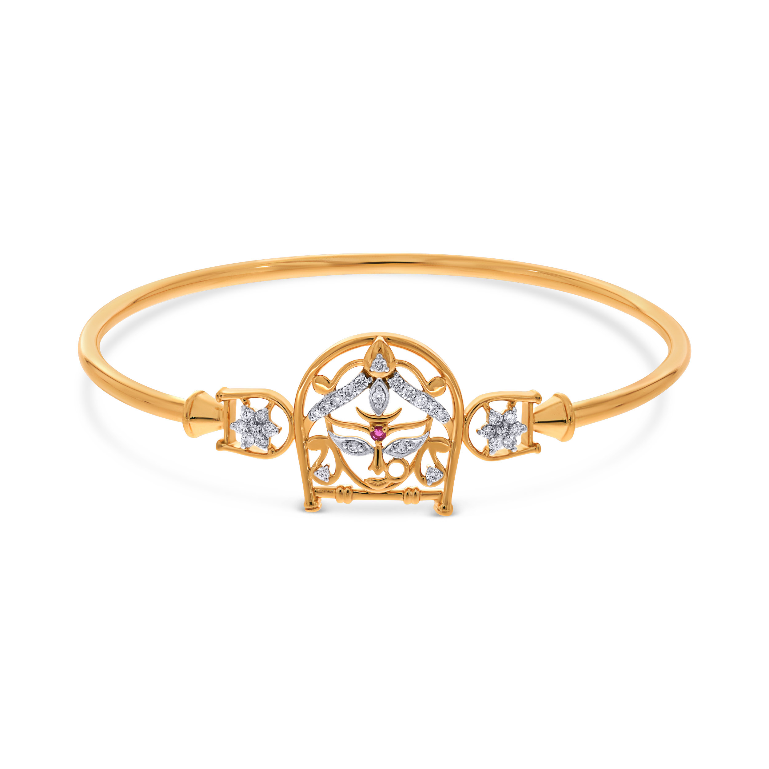 Durga Shakti Diamond Noa Bangle - Senco Gold and Diamonds