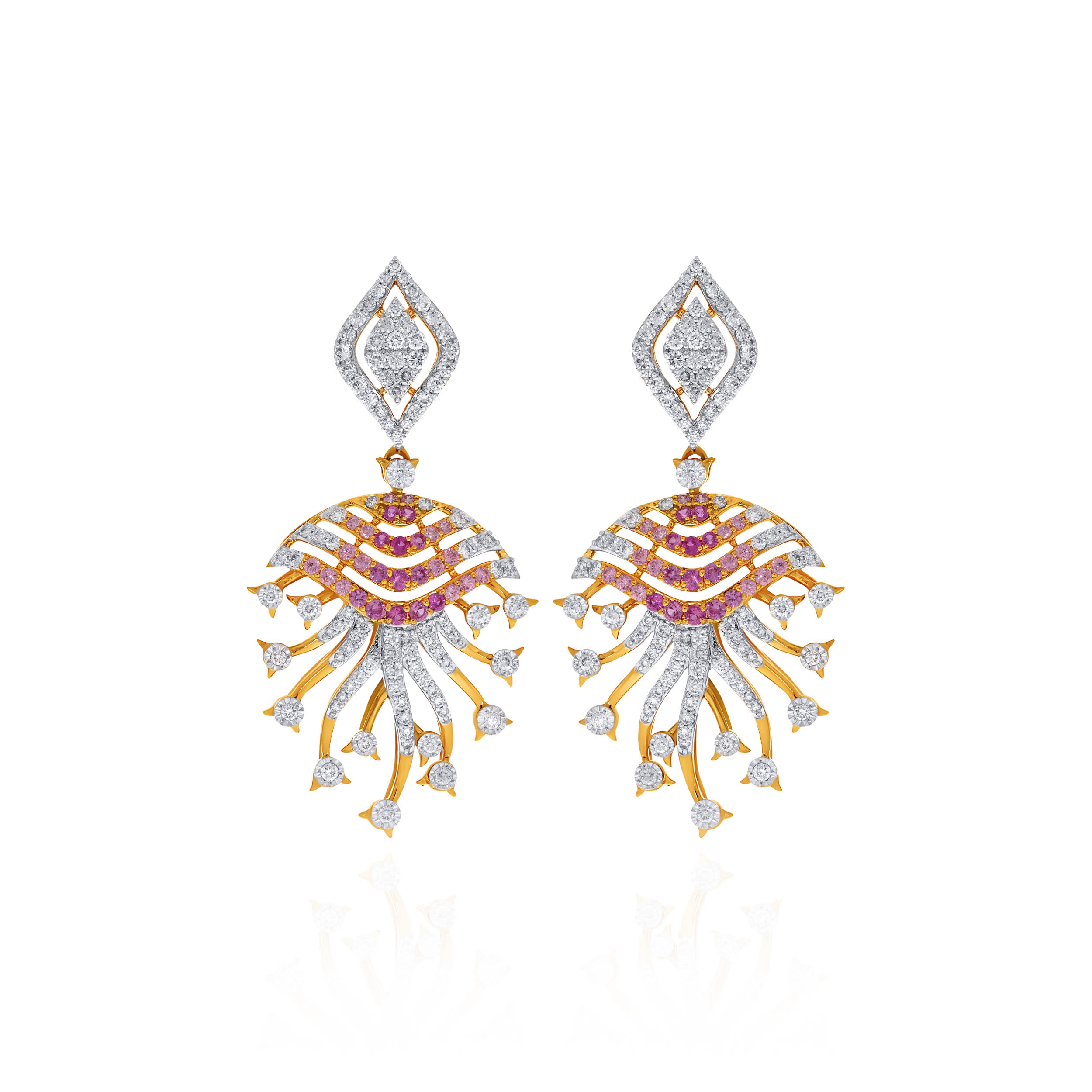 Aurelia Pink Diamond Earrings - Senco Gold and Diamonds