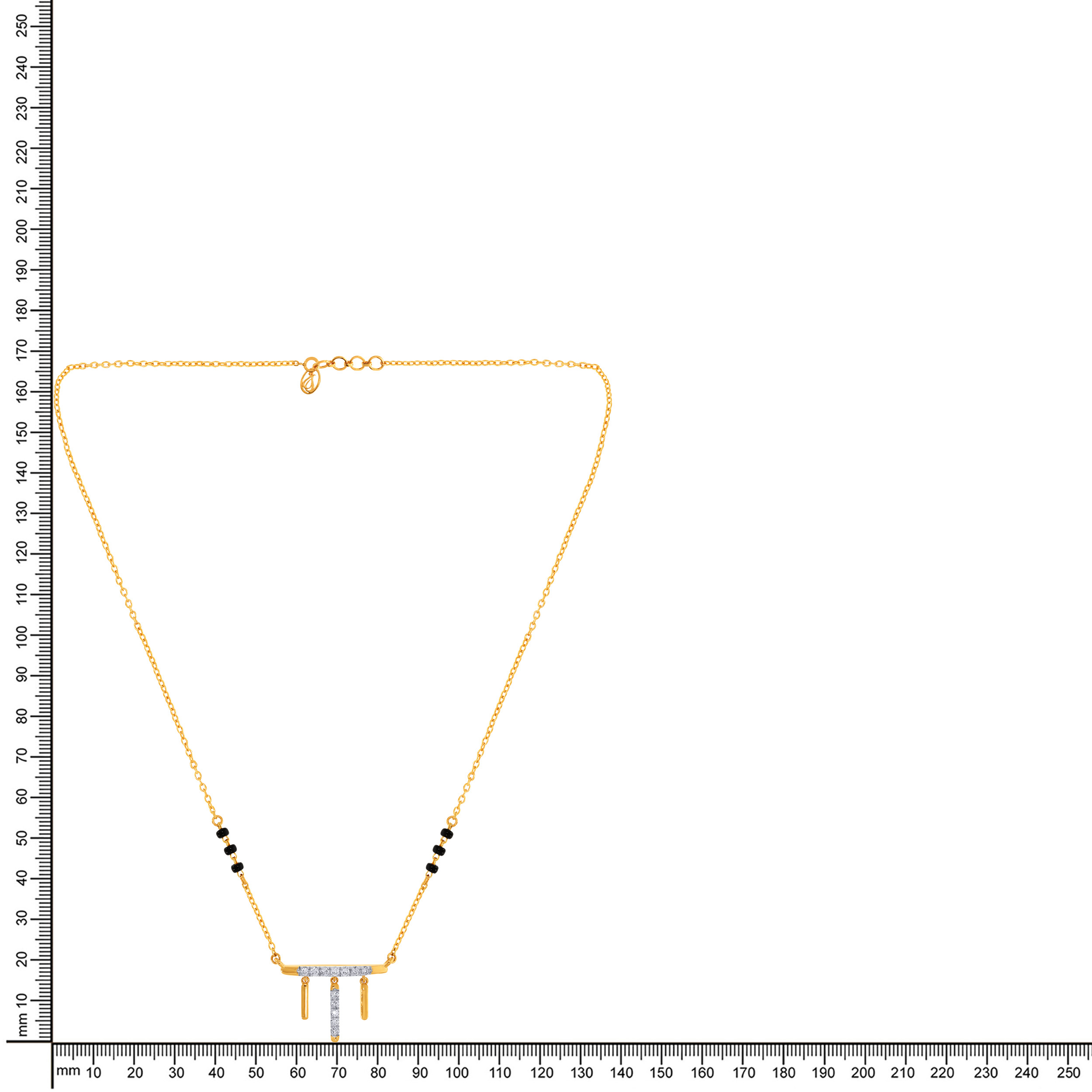 Cascading Bliss Diamond Mangalsutra - Senco Gold and Diamonds