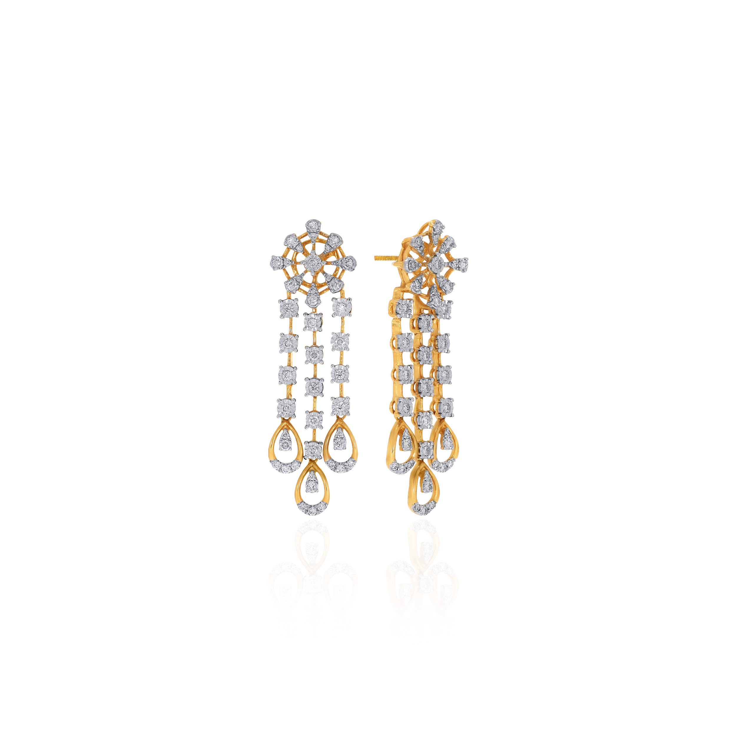 Glistening Grandeur Diamond Earrings - Senco Gold and Diamonds