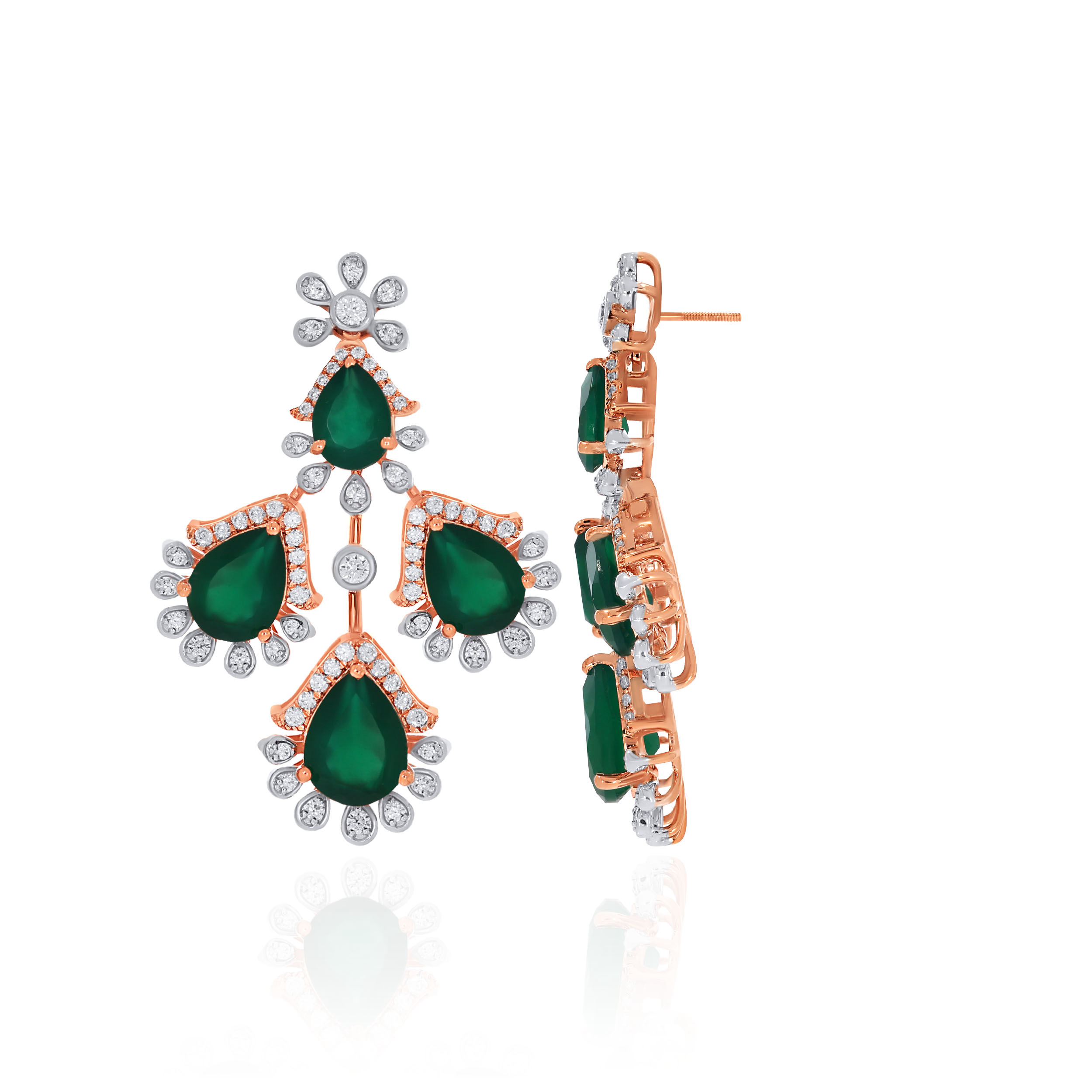 Enchanted Leaf Diamond Earrings - Senco Gold and Diamonds