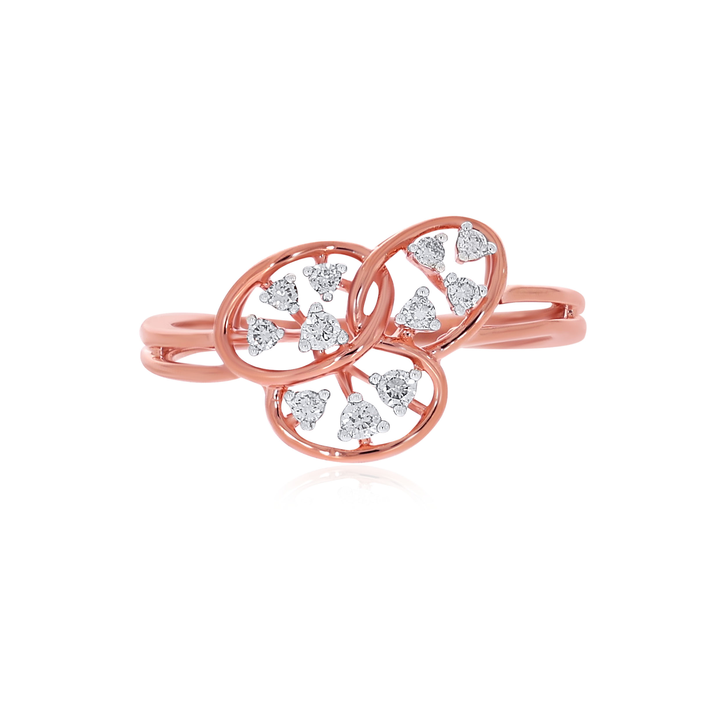 Sparkling Petals Diamond Ring - Senco Gold and Diamonds