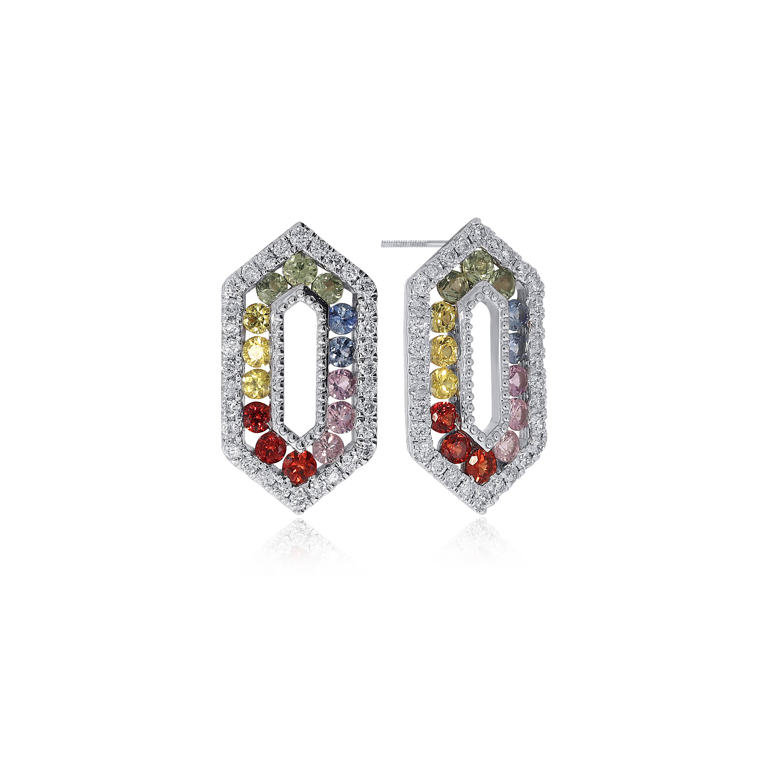 Vibrant Spectra Diamond Studs - Senco Gold and Diamonds