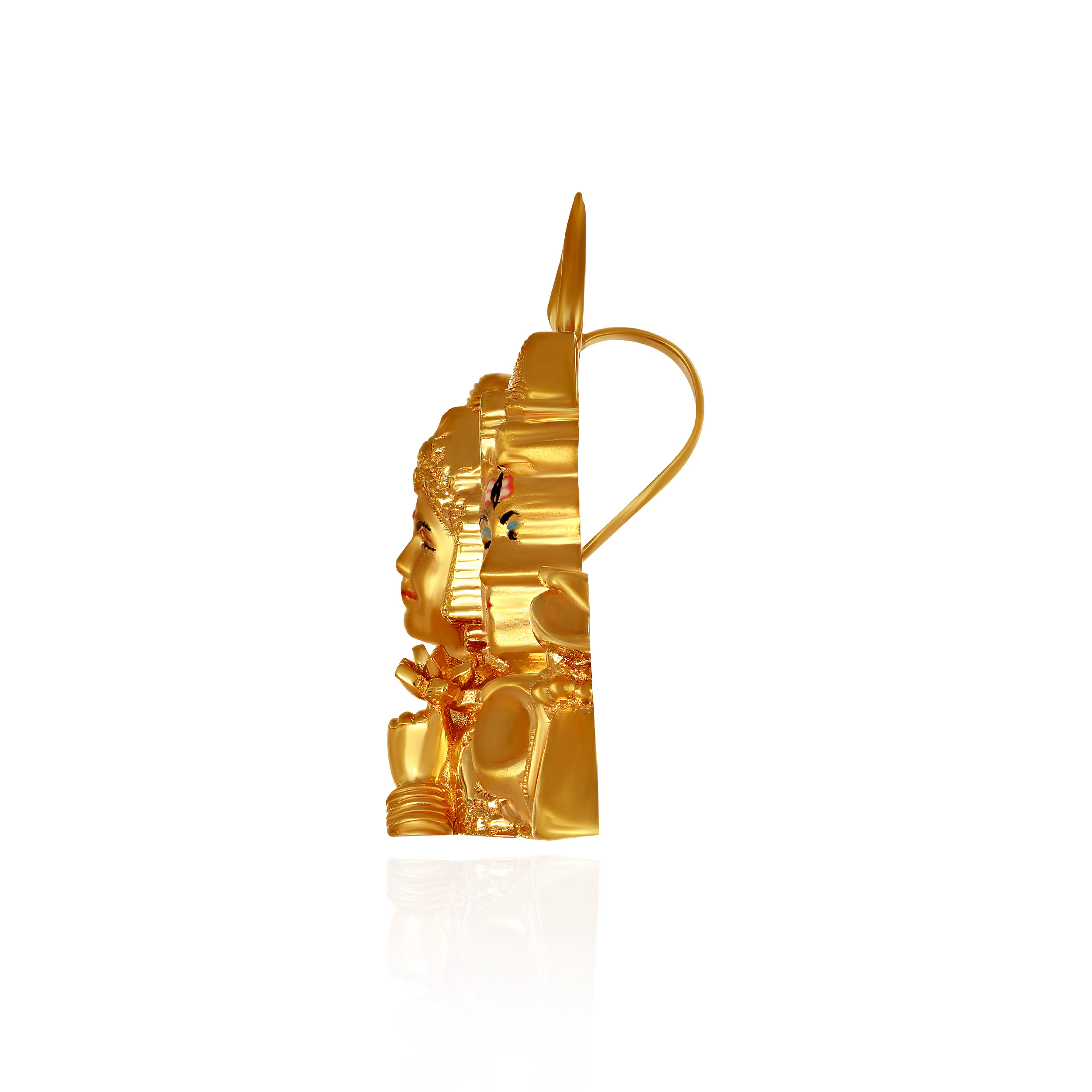 Adiyogi & Shakti Gold Pendant - Senco Gold and Diamonds