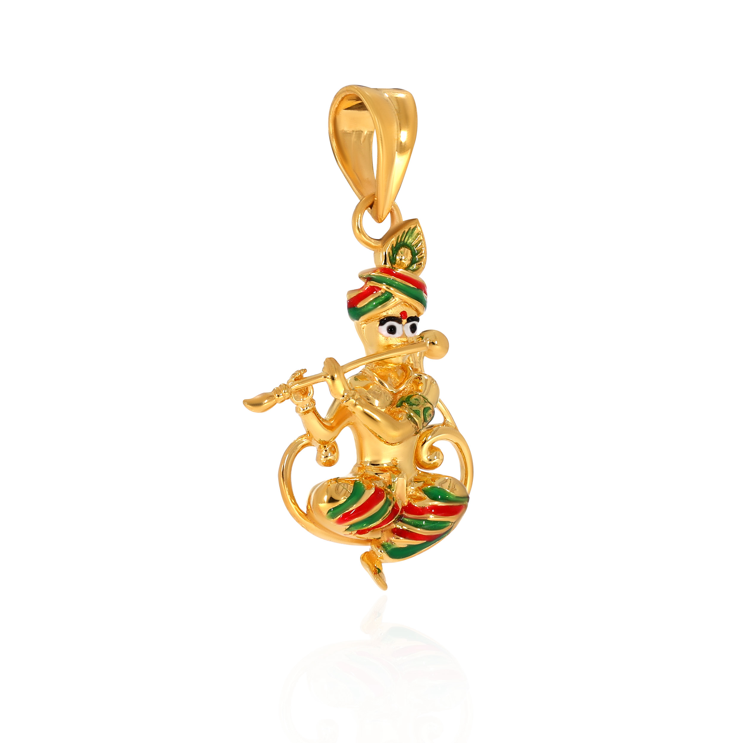 Divine Govinda Gold Pendant - Senco Gold and Diamonds