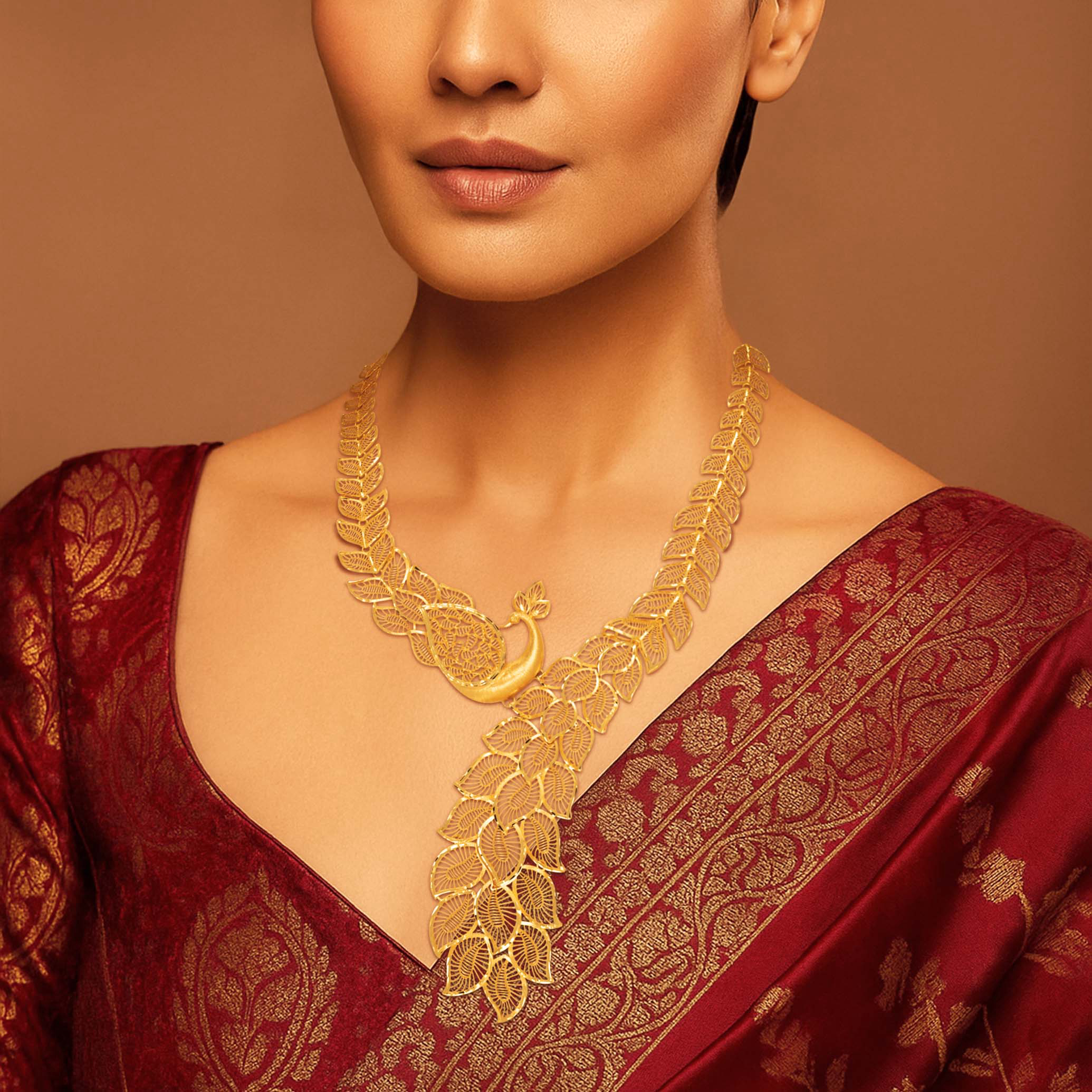 Gilded Plume Gold Necklace - Senco Gold and Diamonds