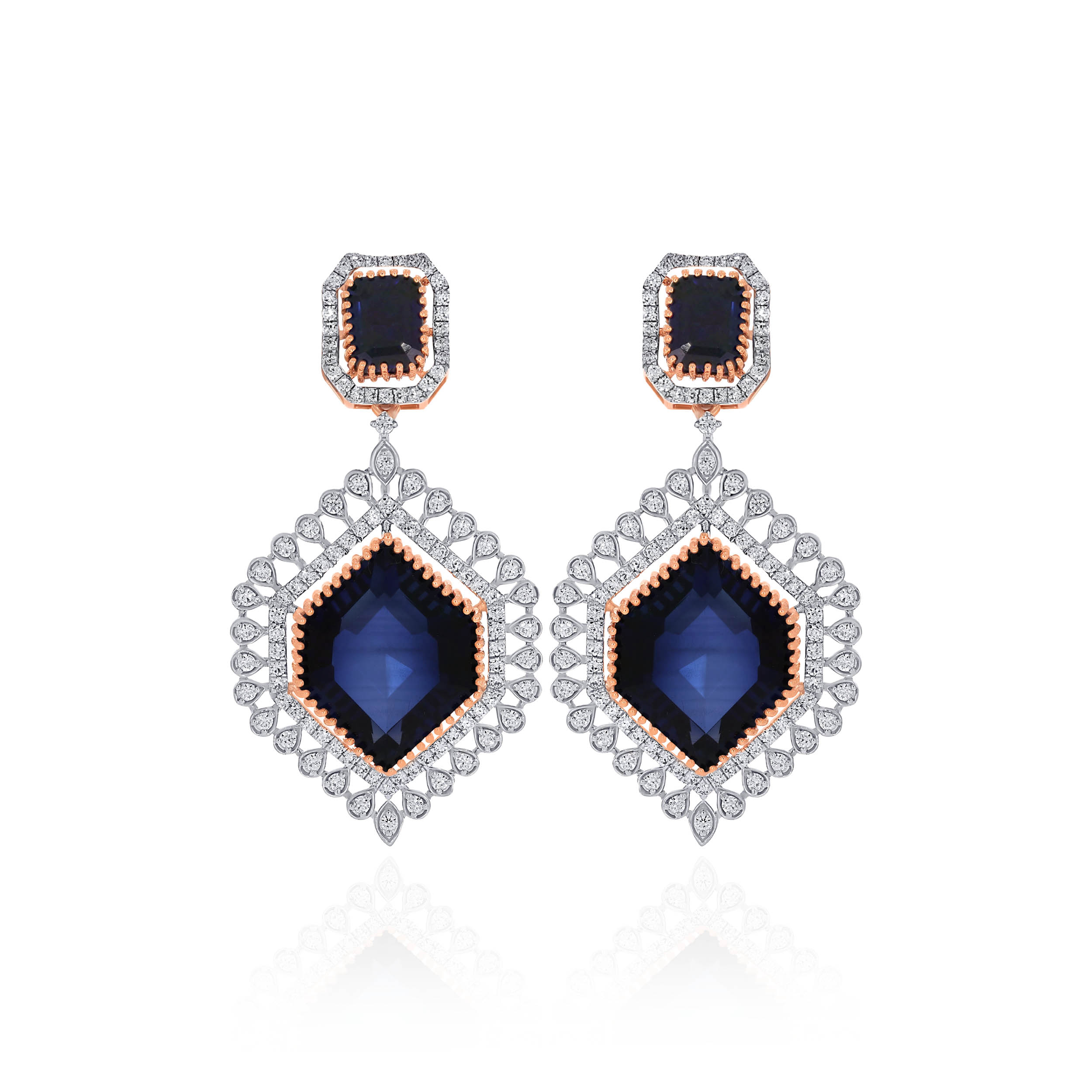 Blue Majesty Diamond Earrings - Senco Gold and Diamonds