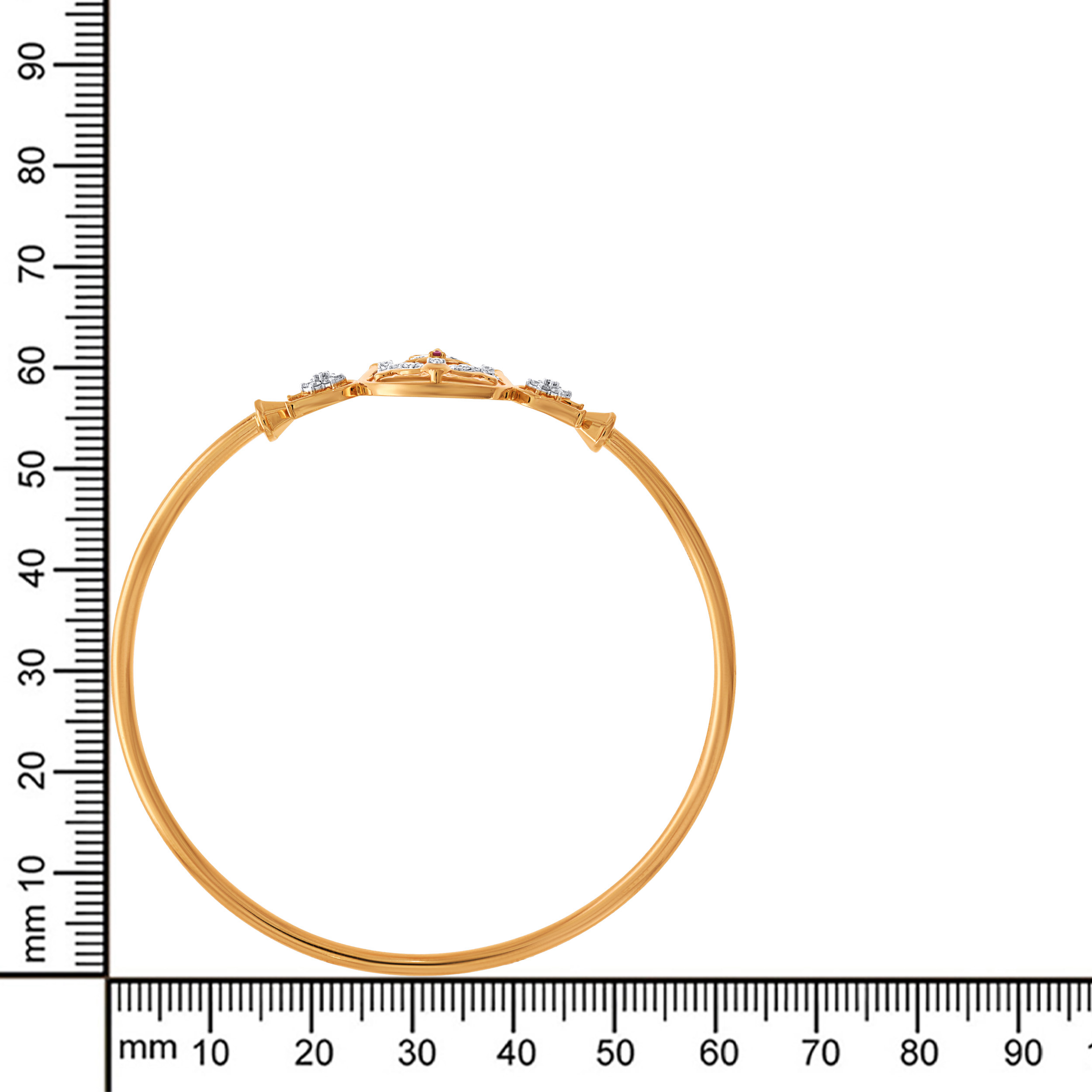 Durga Shakti Diamond Noa Bangle - Senco Gold and Diamonds