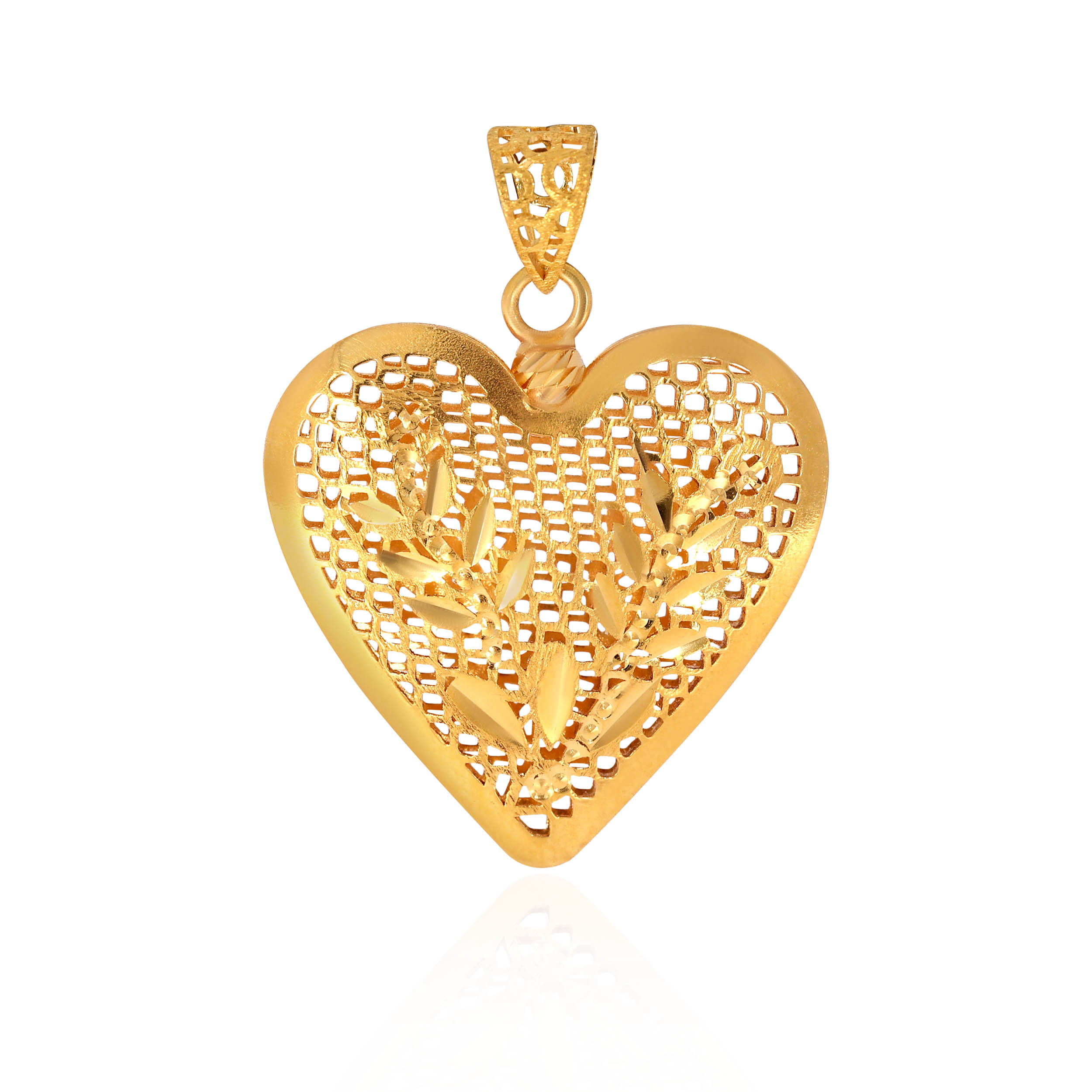 Loveable Roses Gold Pendant - Senco Gold and Diamonds