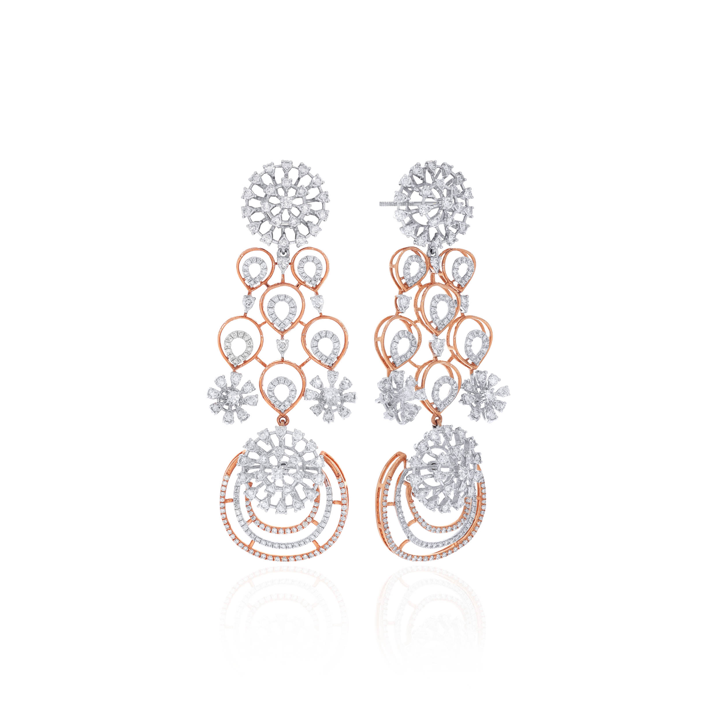 Royal Cascade Diamond Chandelier Earrings - Senco Gold and Diamonds