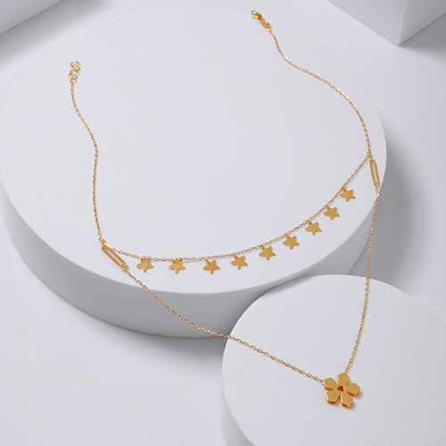 Stellar Layered Gold Chain - Senco Gold and Diamonds