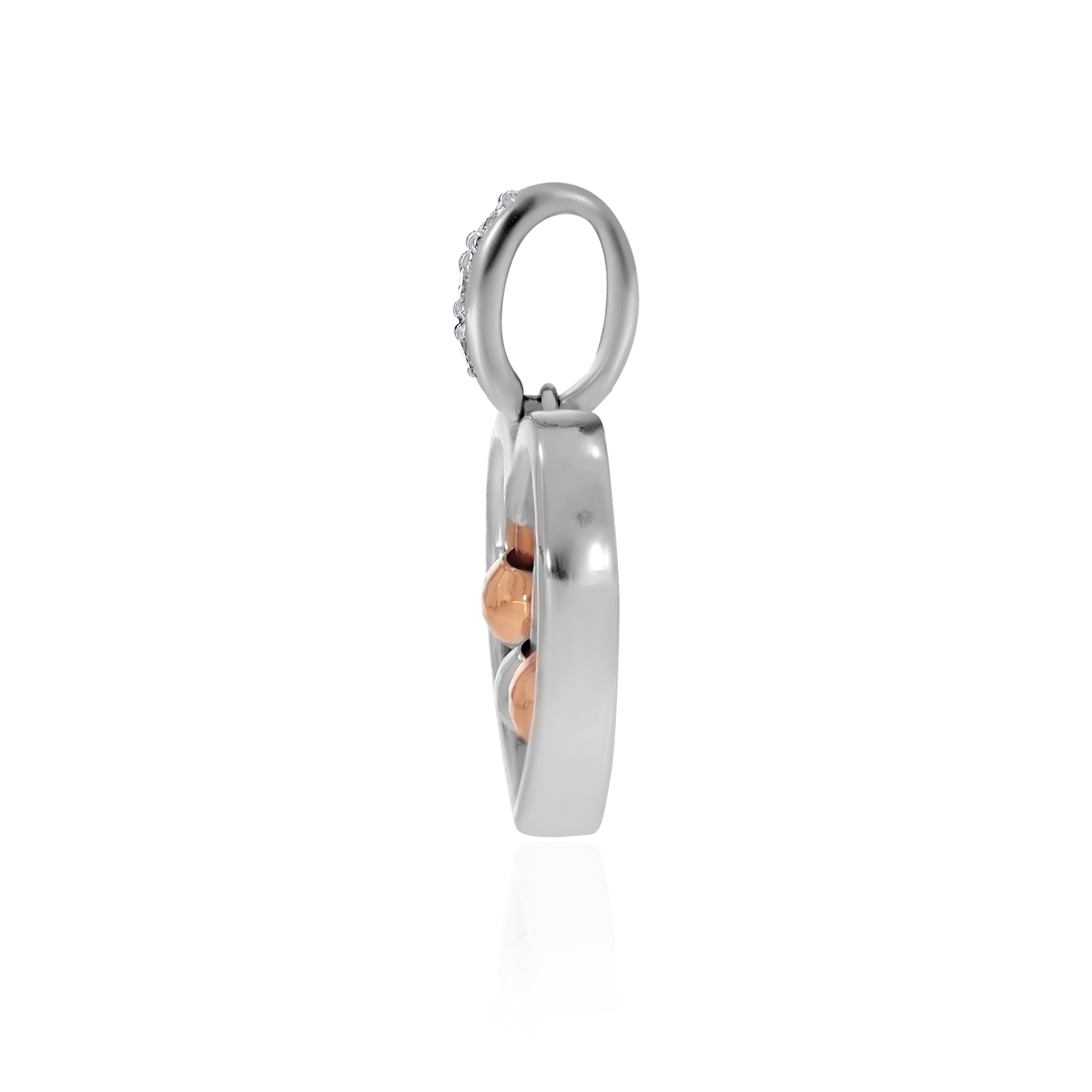 Heart's Whisper Platinum Pendant - Senco Gold and Diamonds