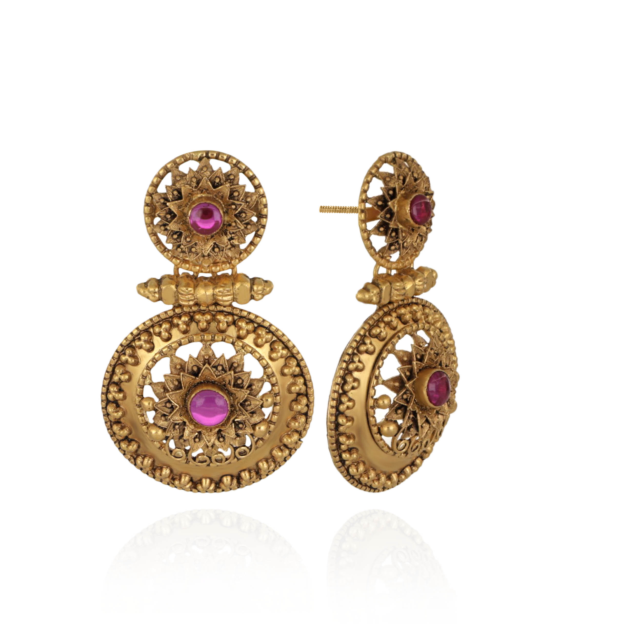 Imperial Sun Gold Earrings - Senco Gold and Diamonds