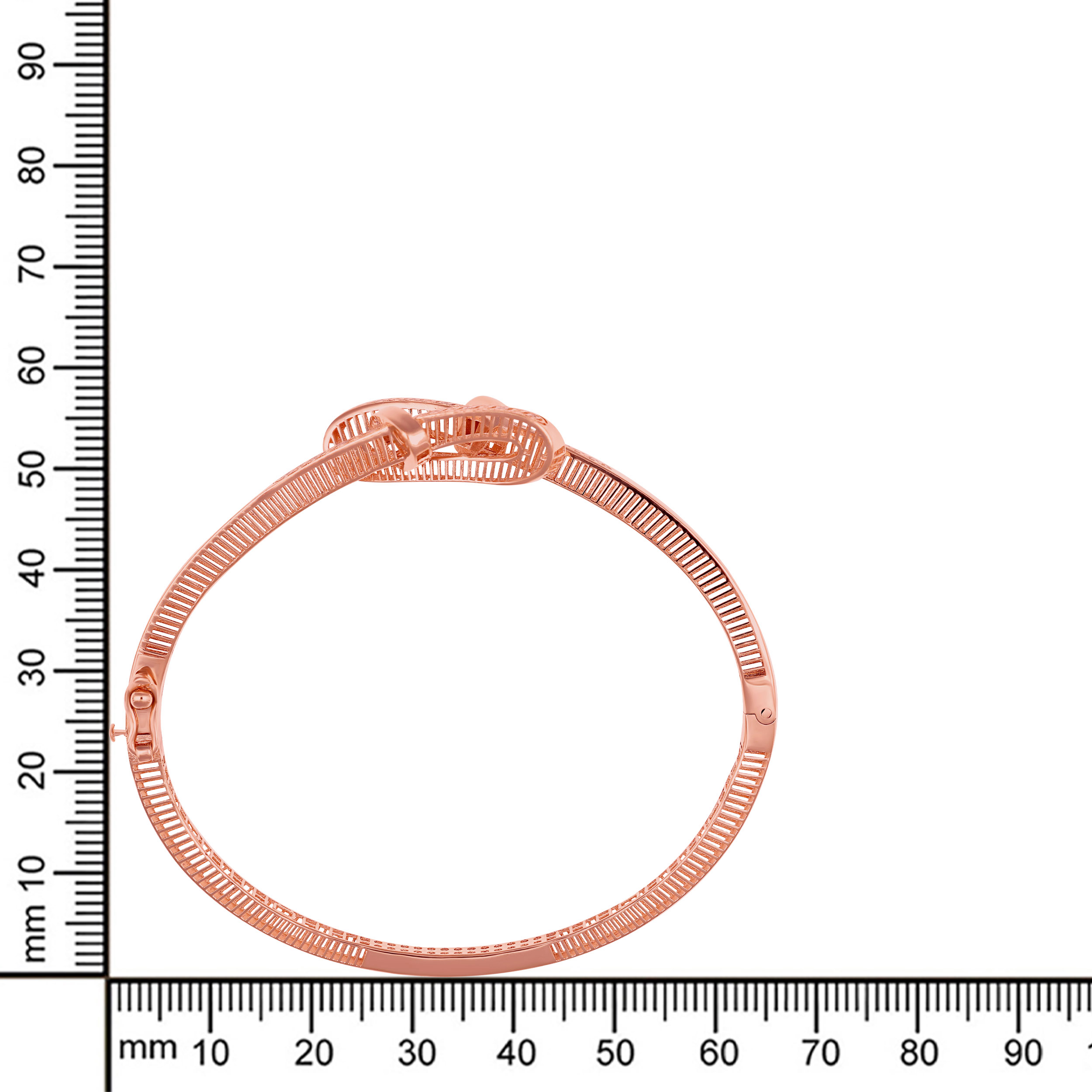Rose Knot Statement Gold Chur Bangle - Senco Gold and Diamonds