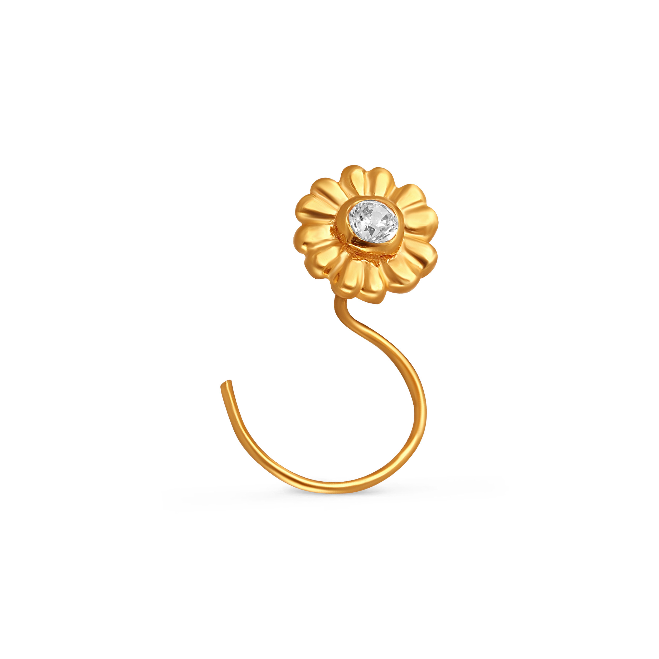 22K Yellow Gold Nose Pin - Jewellery - GNP-D000510325 - Senco Gold and Diamonds