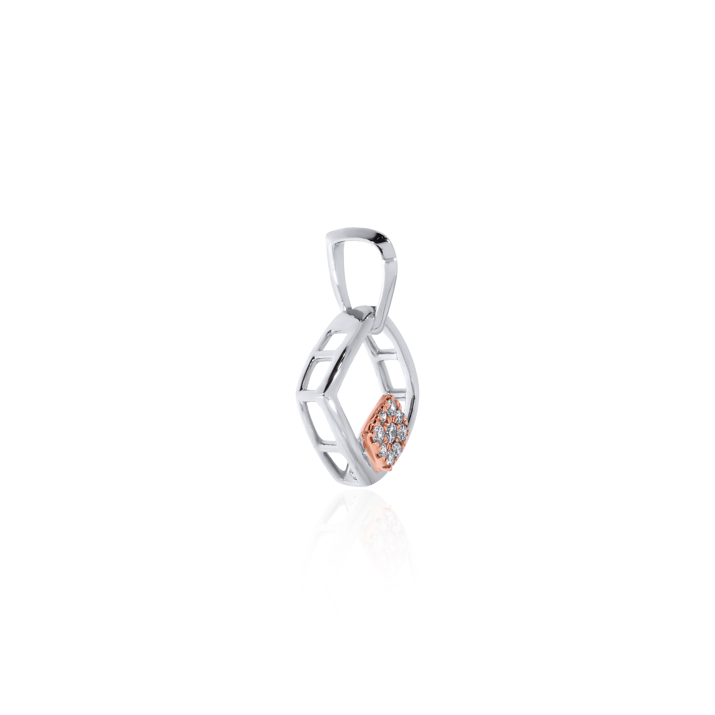 Dual Radiance Platinum Diamond Pendant - Senco Gold and Diamonds