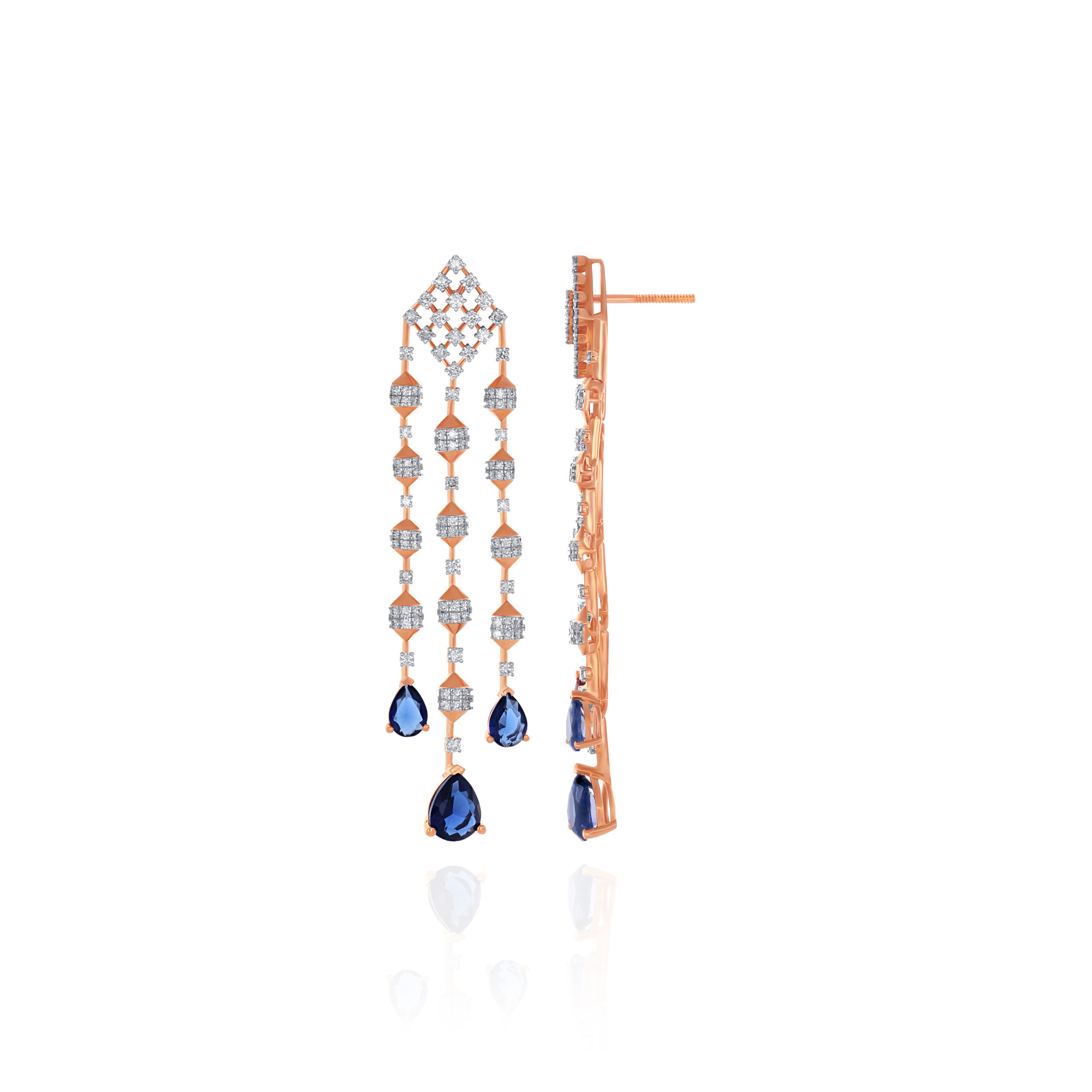 Midnight Drift Diamond Earrings - Senco Gold and Diamonds