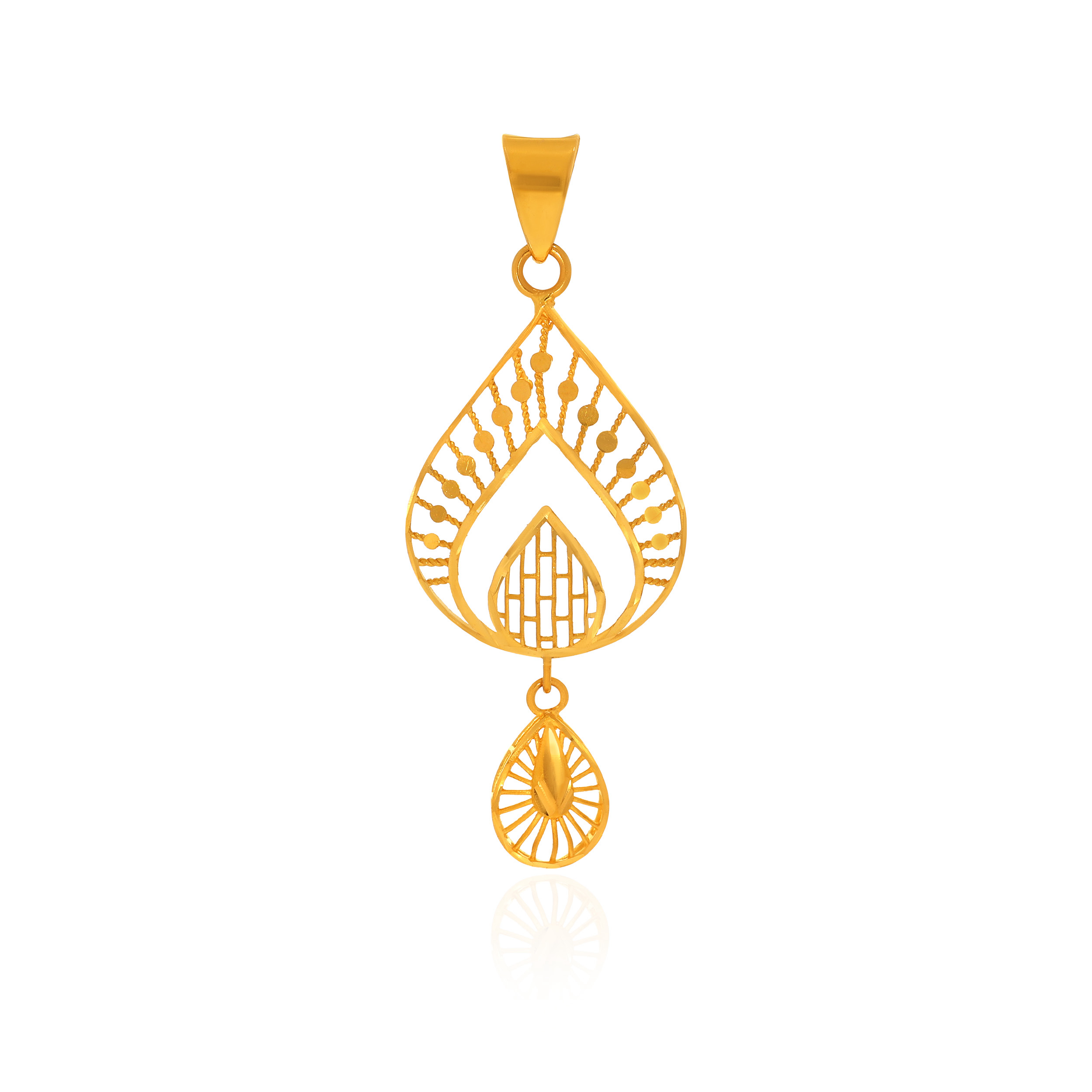 22K Yellow Gold Pendant-GPN-D000738639 - Senco Gold and Diamonds